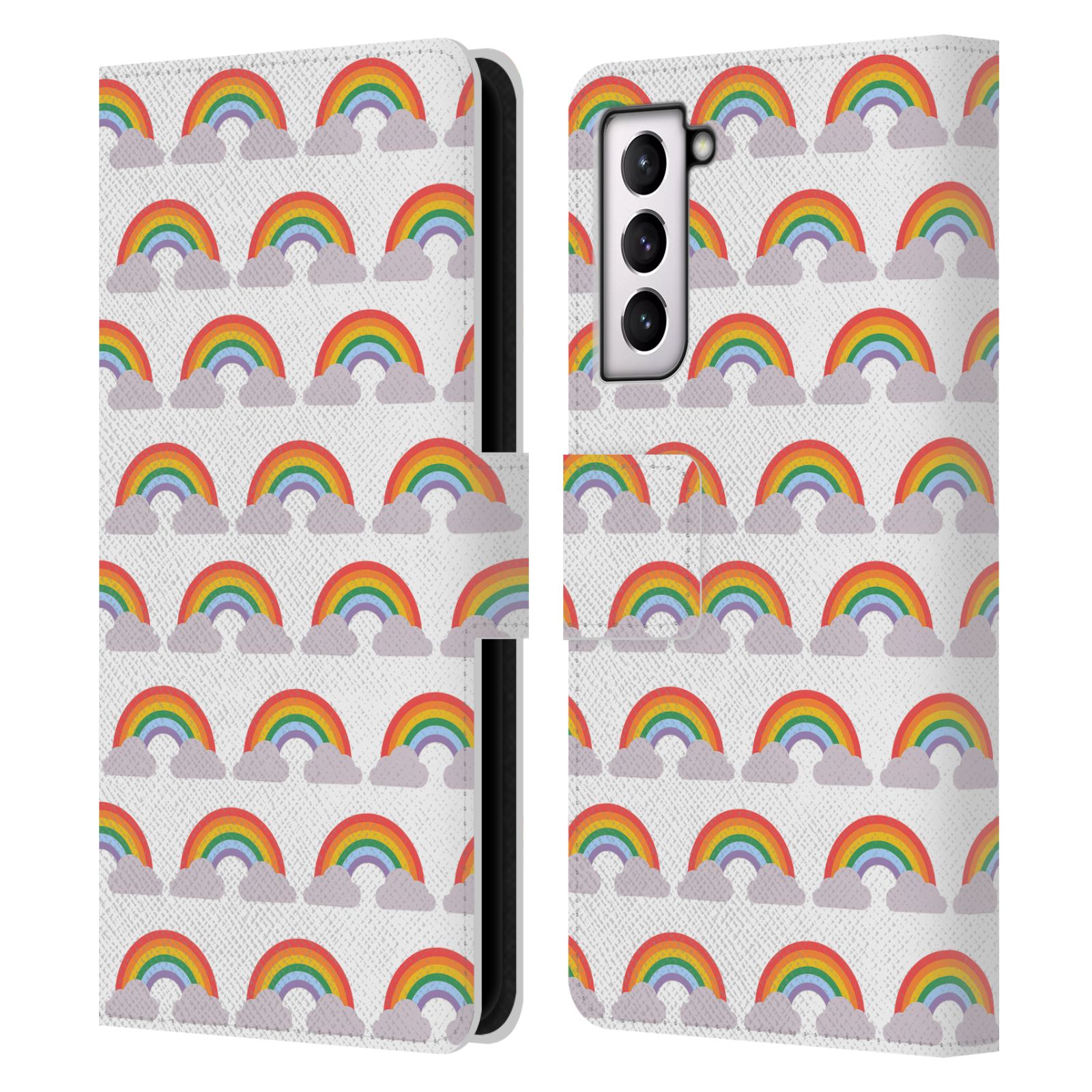 OFFICIAL PEPINO DE MAR RAINBOW LEATHER BOOK CASE FOR SAMSUNG PHONES 4 - Picture 8 of 8