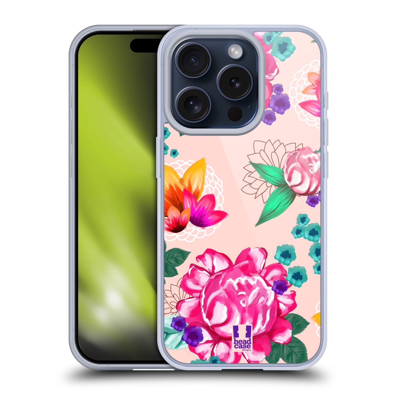 HEAD CASE DESIGNS PAINTED FLOWERS SOFT GEL CASE FOR APPLE iPHONE PHONES - Picture 10 of 12