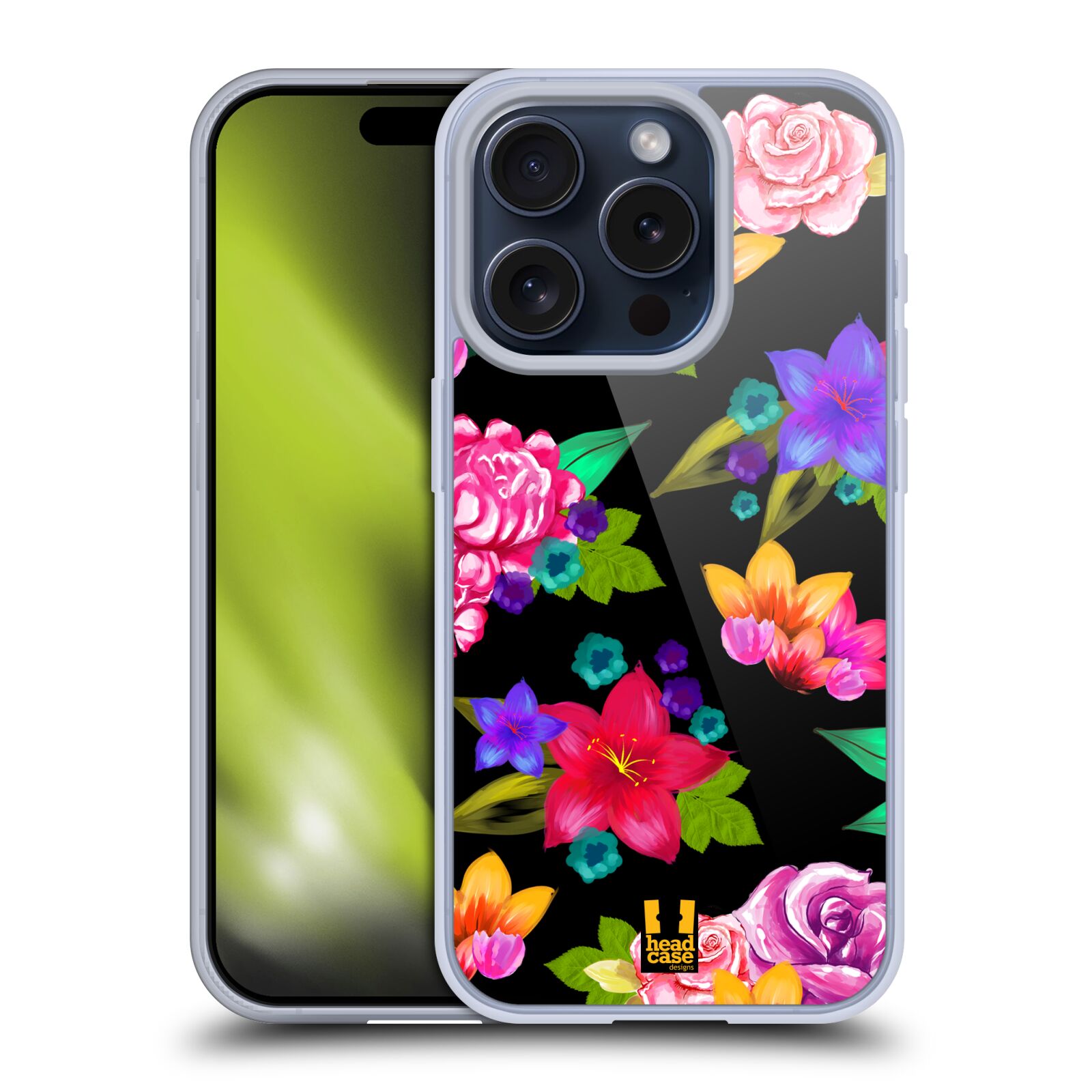 HEAD CASE DESIGNS PAINTED FLOWERS SOFT GEL CASE FOR APPLE iPHONE PHONES - Picture 9 of 12