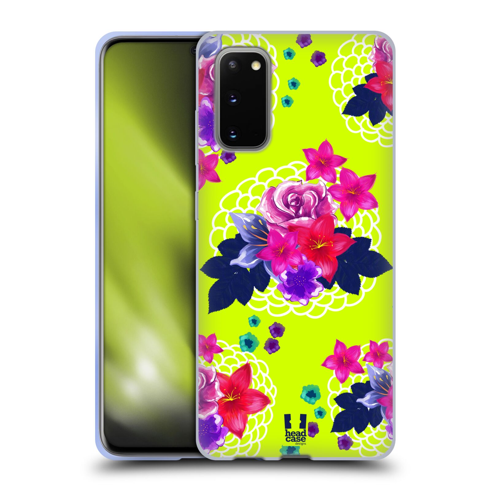 HEAD CASE DESIGNS PAINTED FLOWERS SOFT GEL CASE FOR SAMSUNG PHONES 1 - Picture 11 of 12
