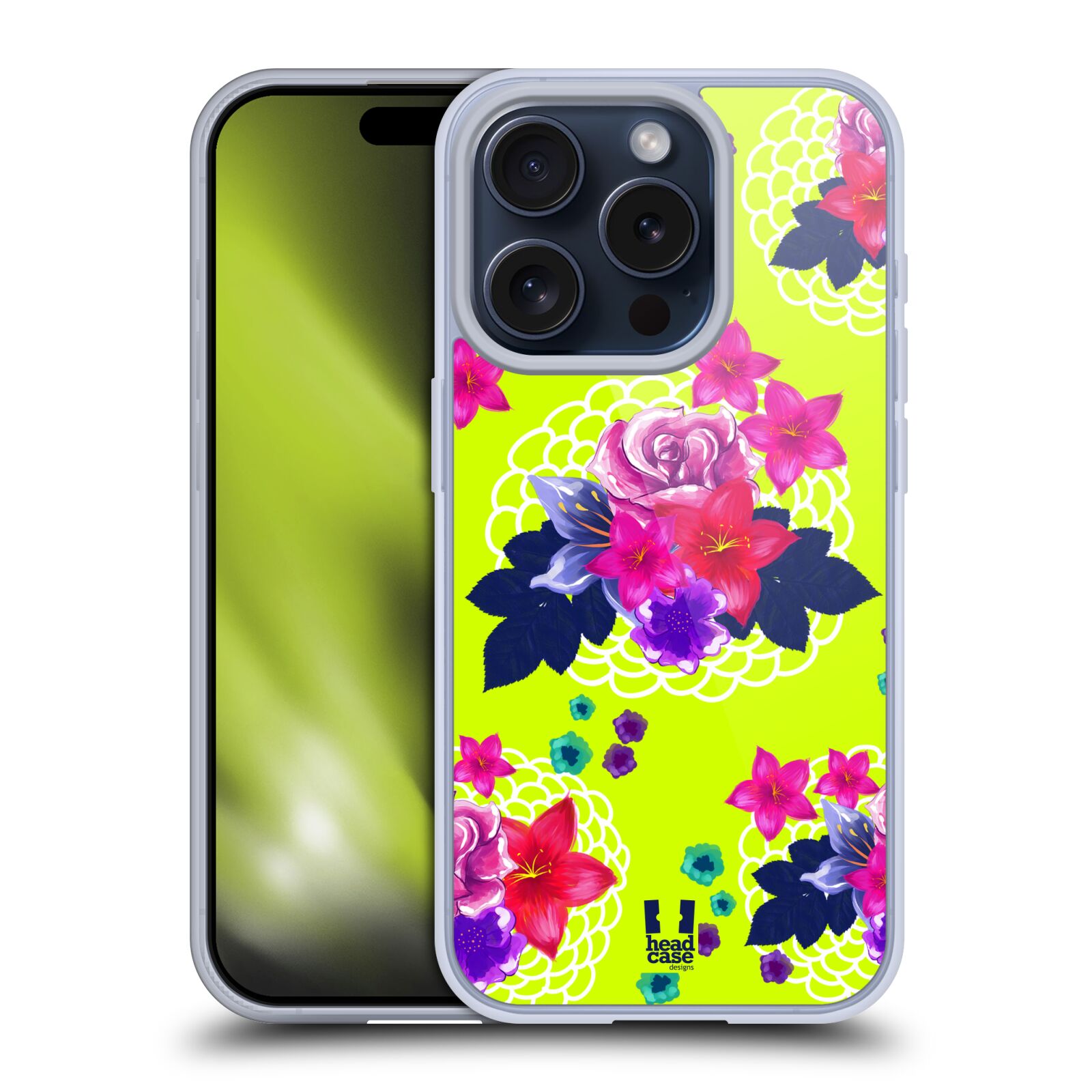 HEAD CASE DESIGNS PAINTED FLOWERS SOFT GEL CASE FOR APPLE iPHONE PHONES - Picture 11 of 12