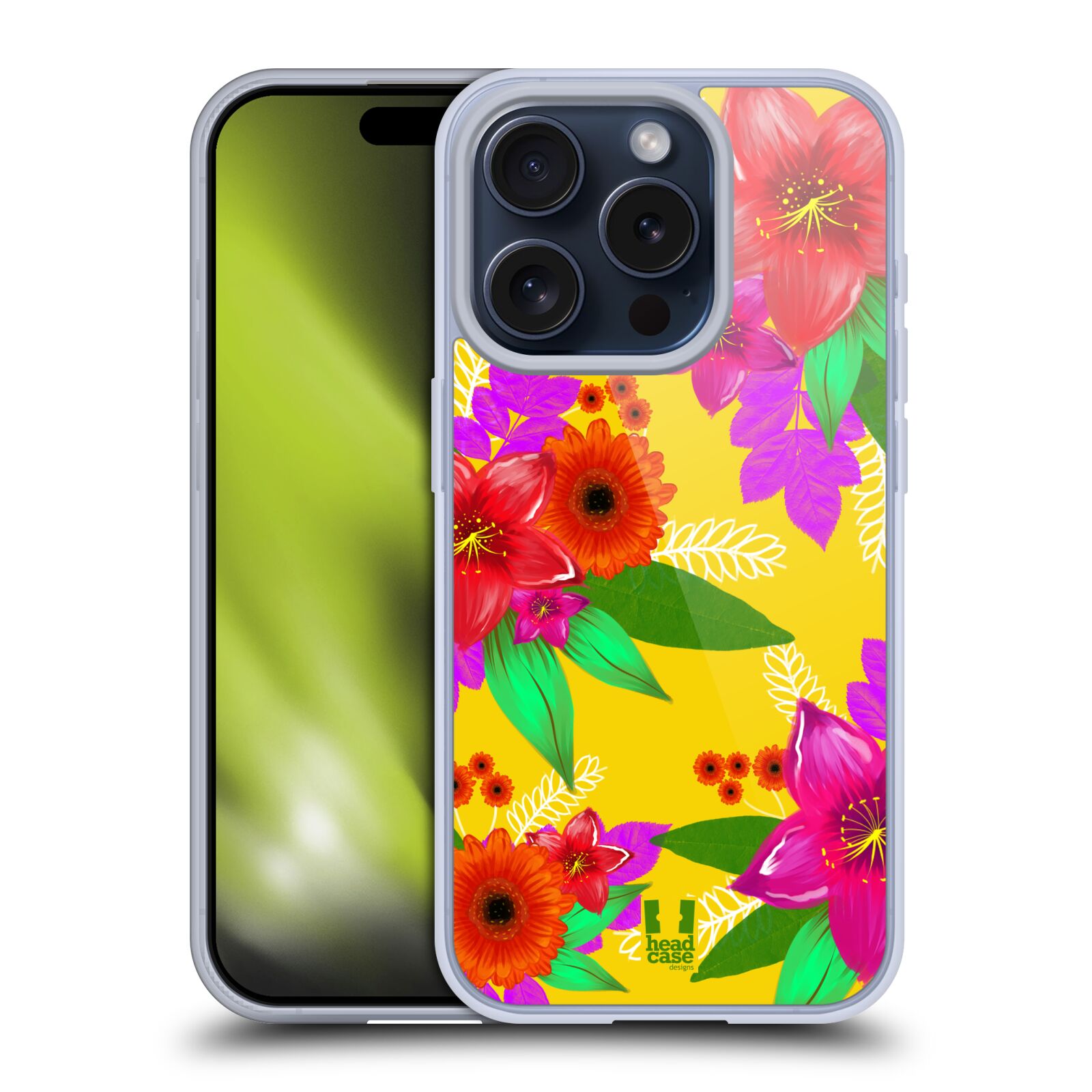 HEAD CASE DESIGNS PAINTED FLOWERS SOFT GEL CASE FOR APPLE iPHONE PHONES - Picture 12 of 12