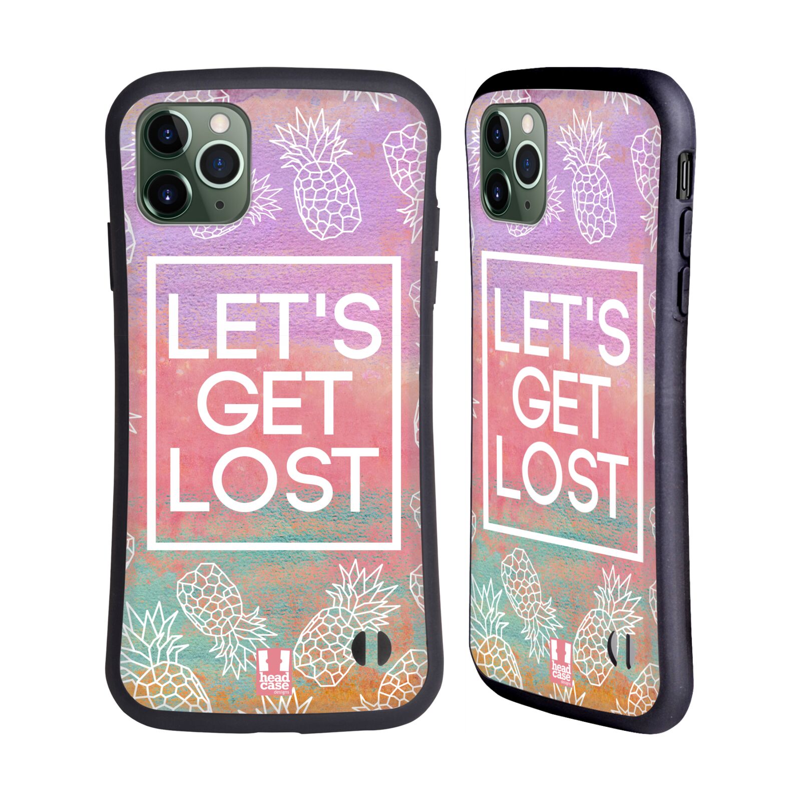 HEAD CASE PINEAPPLE PRINTS HYBRID CASE FOR APPLE iPHONES PHONES - Picture 8 of 11
