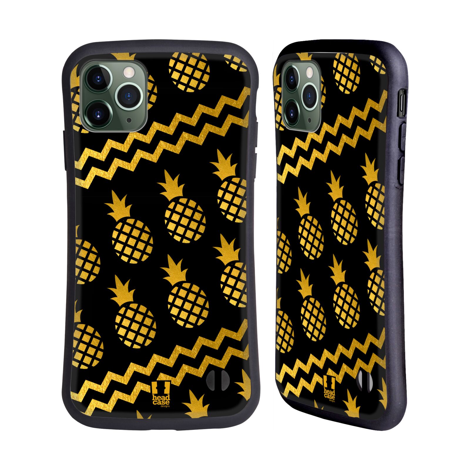 HEAD CASE PINEAPPLE PRINTS HYBRID CASE FOR APPLE iPHONES PHONES - Picture 9 of 11