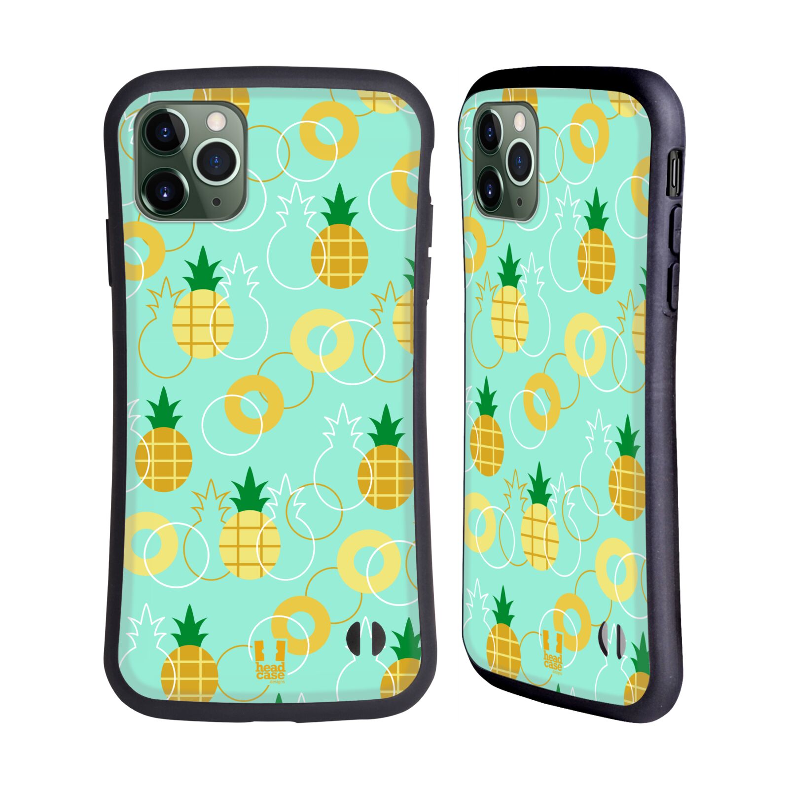 HEAD CASE PINEAPPLE PRINTS HYBRID CASE FOR APPLE iPHONES PHONES - Picture 10 of 11
