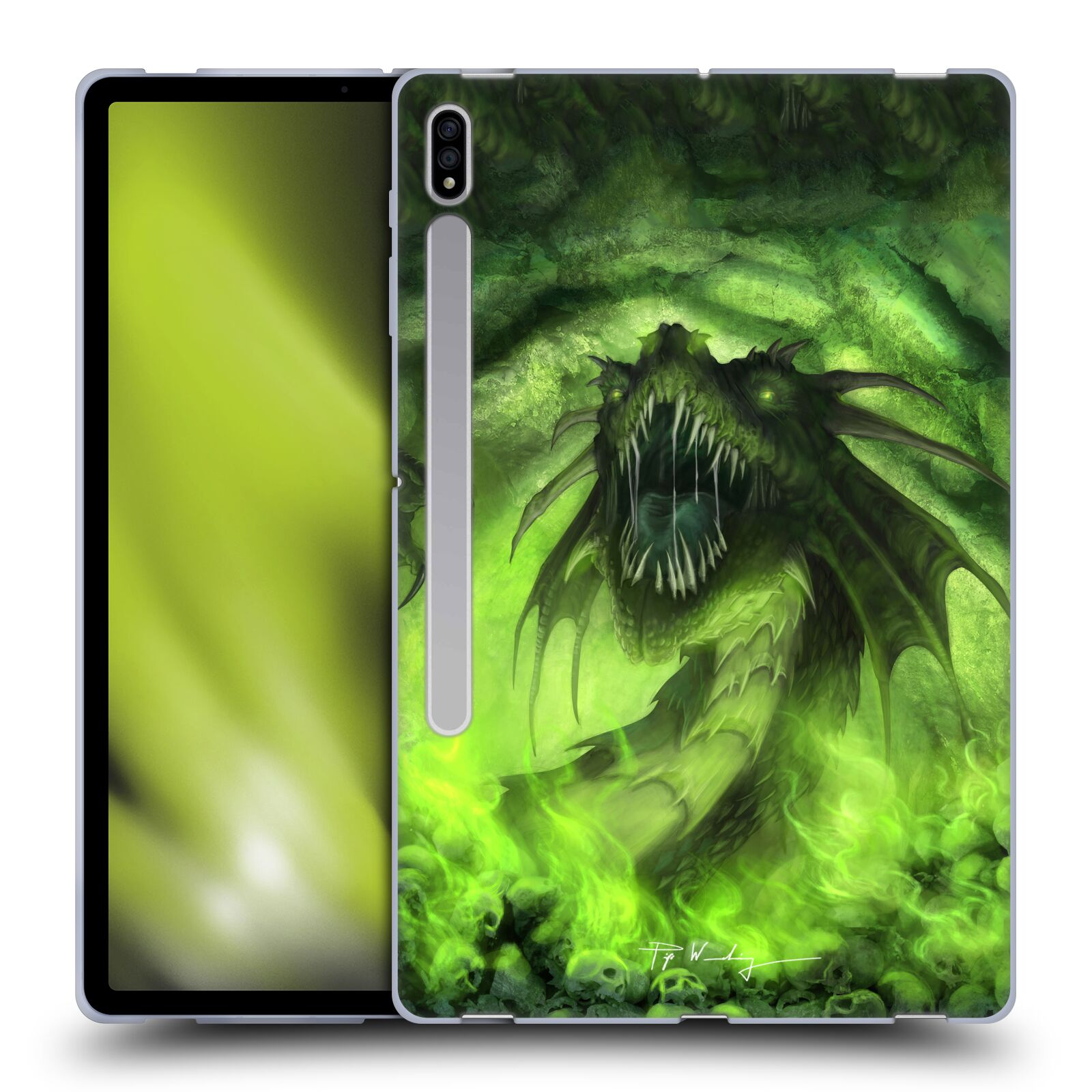 OFFICIAL PIYA WANNACHAIWONG BLACK DRAGONS SOFT GEL CASE FOR SAMSUNG TABLETS 1 - Picture 8 of 11