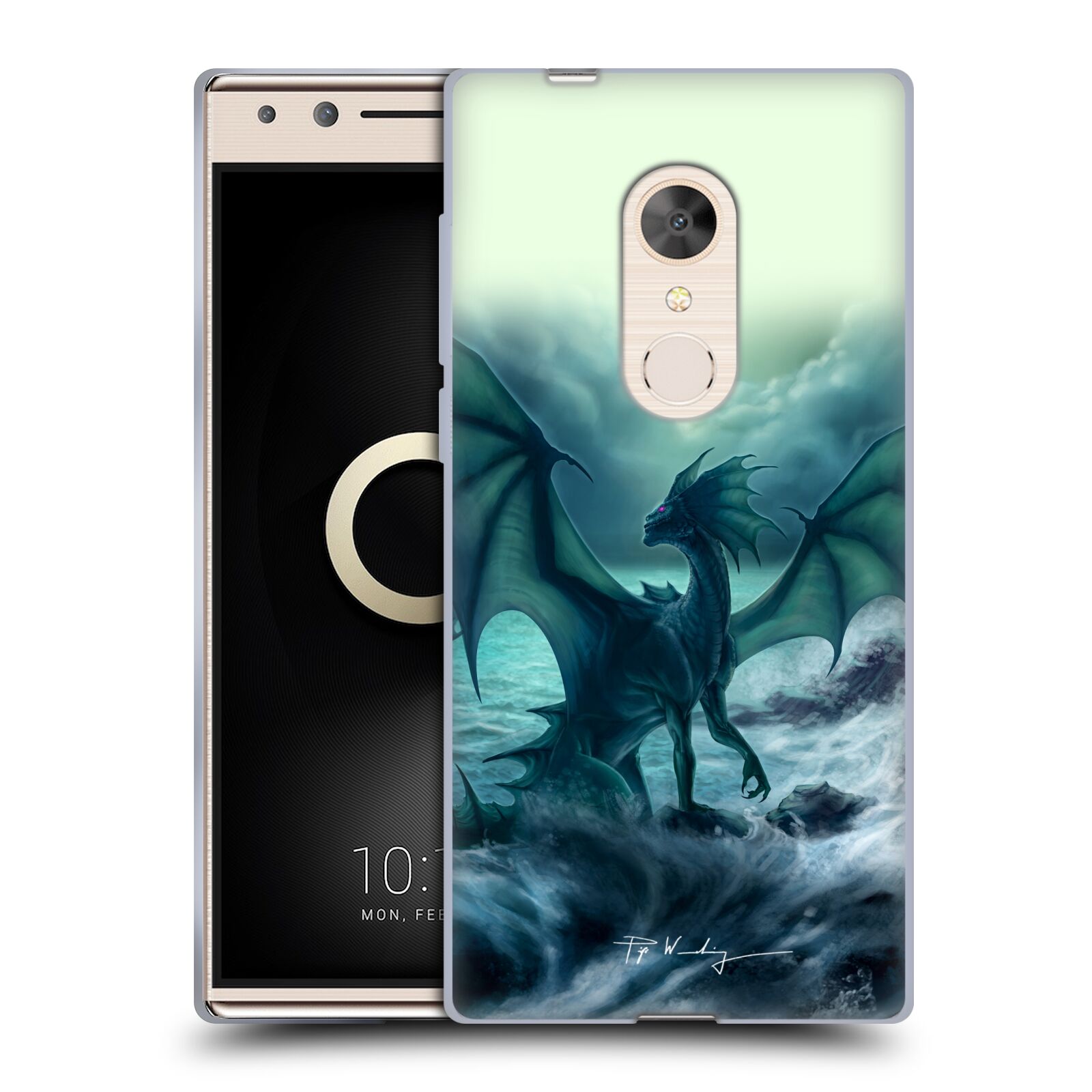 OFFICIAL PIYA WANNACHAIWONG BLACK DRAGONS SOFT GEL CASE FOR ALCATEL PHONES - Picture 9 of 11