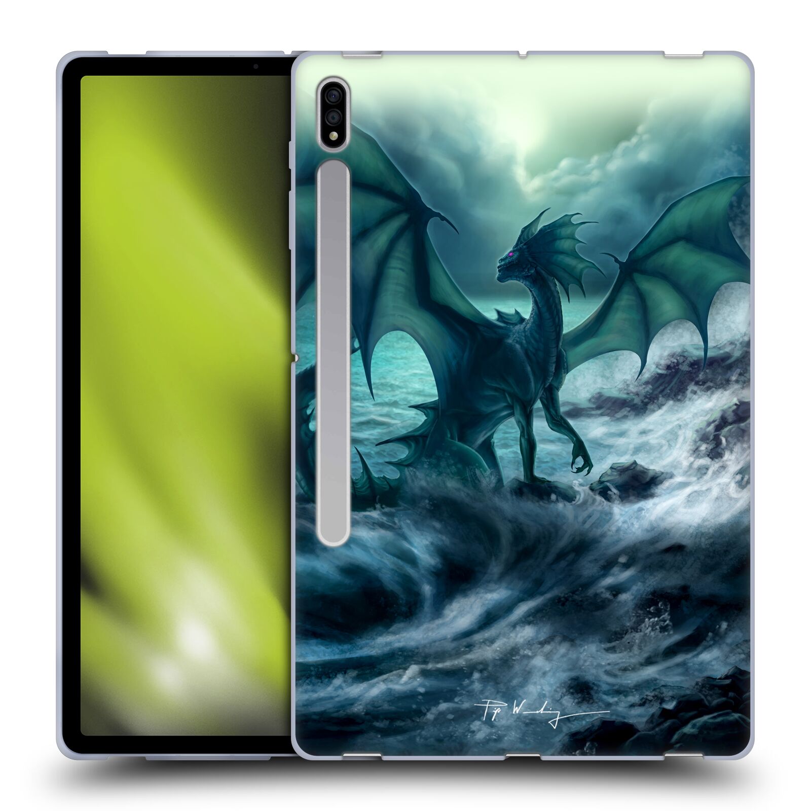 OFFICIAL PIYA WANNACHAIWONG BLACK DRAGONS SOFT GEL CASE FOR SAMSUNG TABLETS 1 - Picture 9 of 11