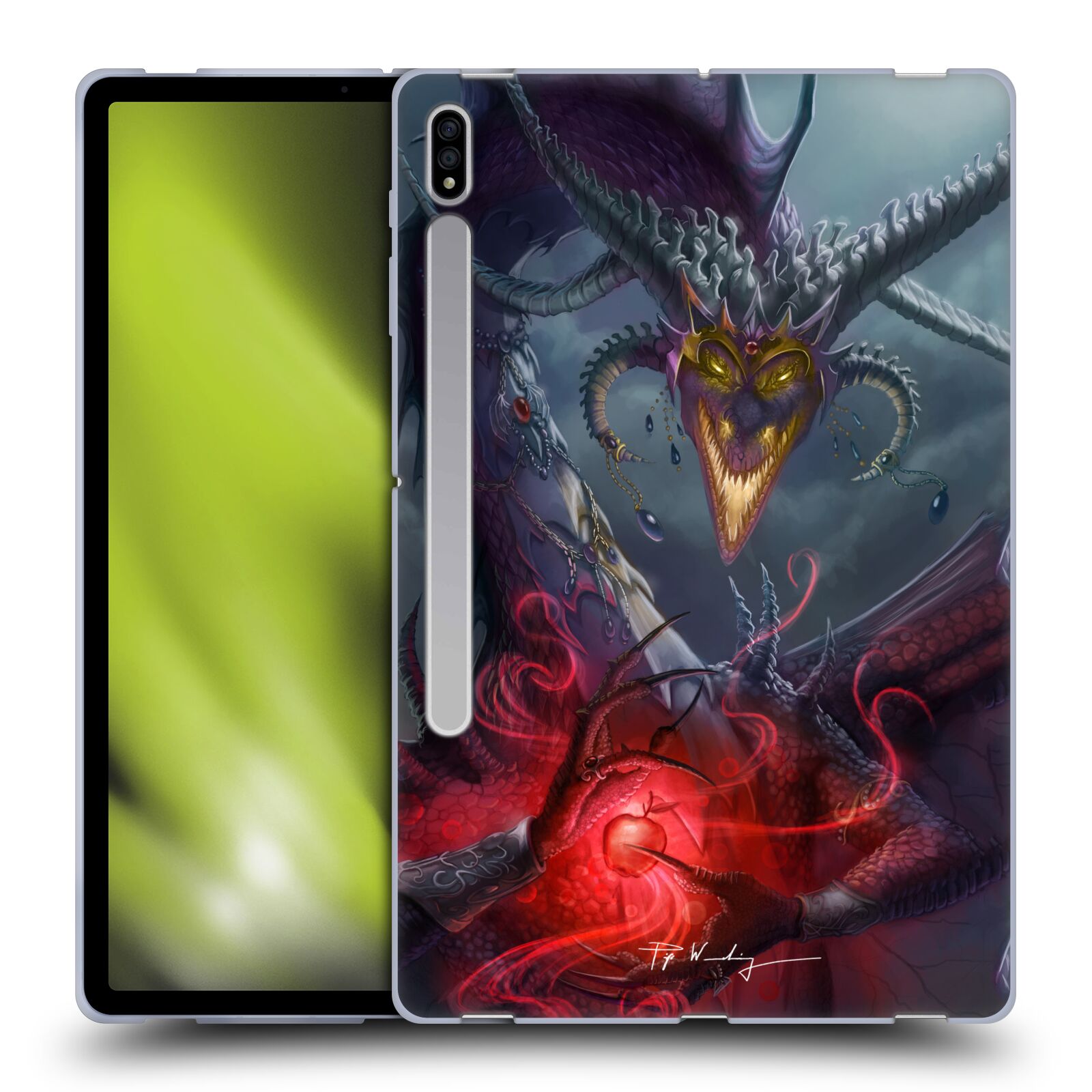 OFFICIAL PIYA WANNACHAIWONG BLACK DRAGONS SOFT GEL CASE FOR SAMSUNG TABLETS 1 - Picture 10 of 11