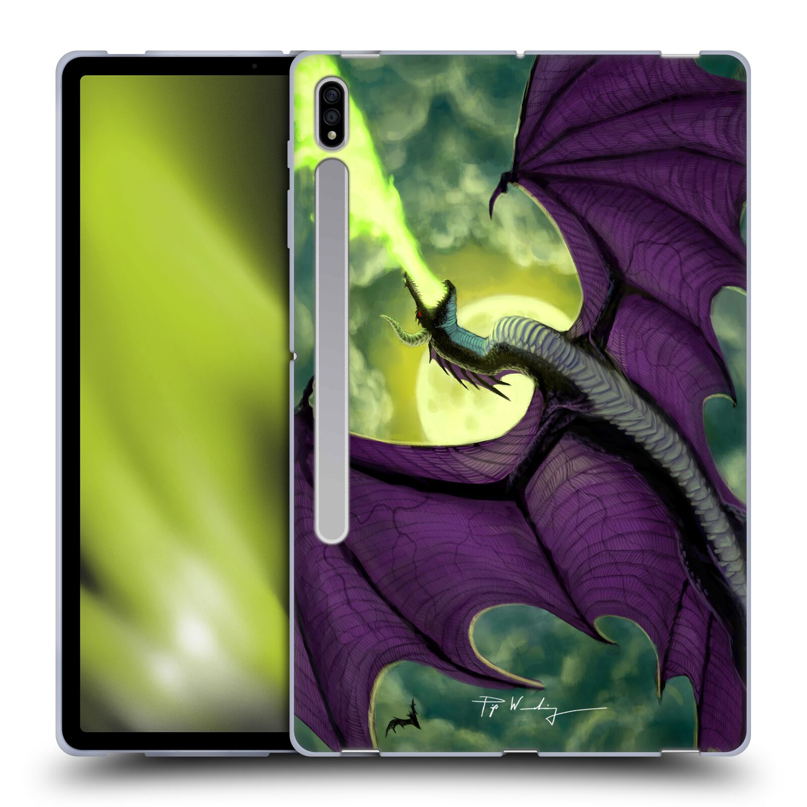 OFFICIAL PIYA WANNACHAIWONG BLACK DRAGONS SOFT GEL CASE FOR SAMSUNG TABLETS 1 - Picture 11 of 11