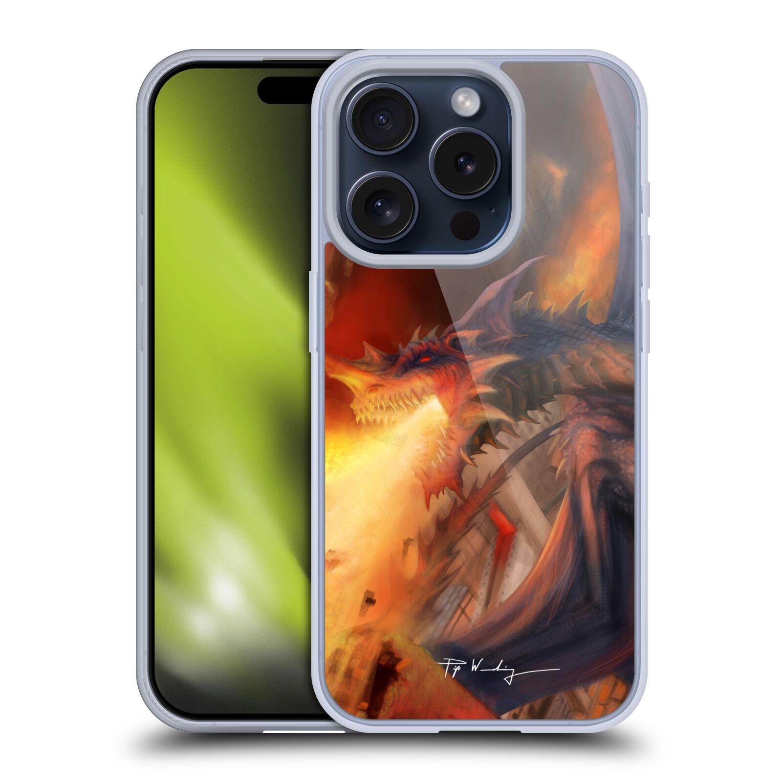 PIYA WANNACHAIWONG DRAGONS DE FEU ÉTUI COQUE EN GEL POUR APPLE iPHONE TÉLÉPHONES - Photo 9 sur 16