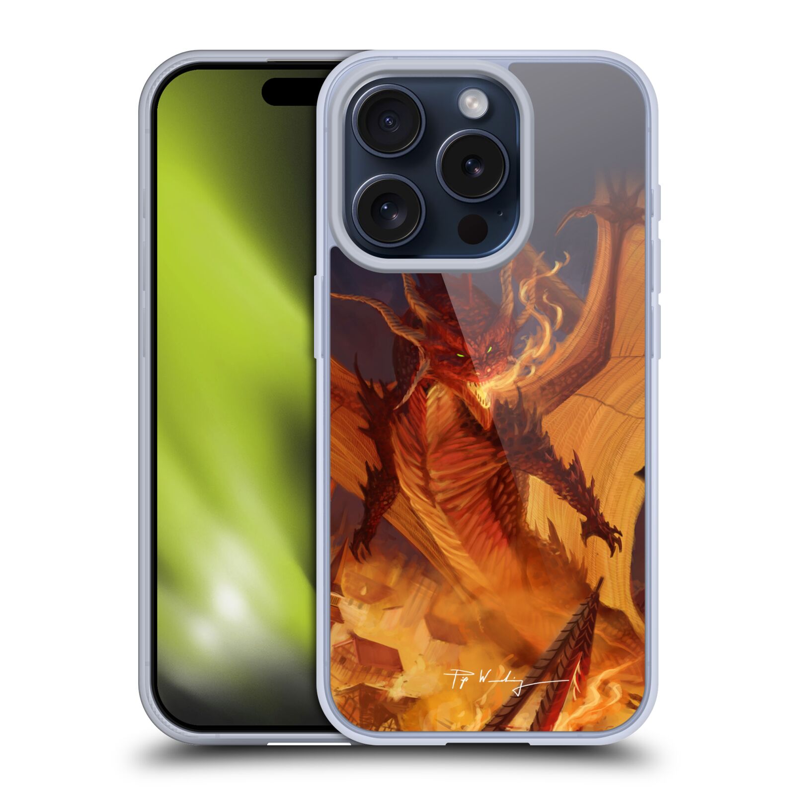 PIYA WANNACHAIWONG DRAGONS DE FEU ÉTUI COQUE EN GEL POUR APPLE iPHONE TÉLÉPHONES - Photo 10 sur 16