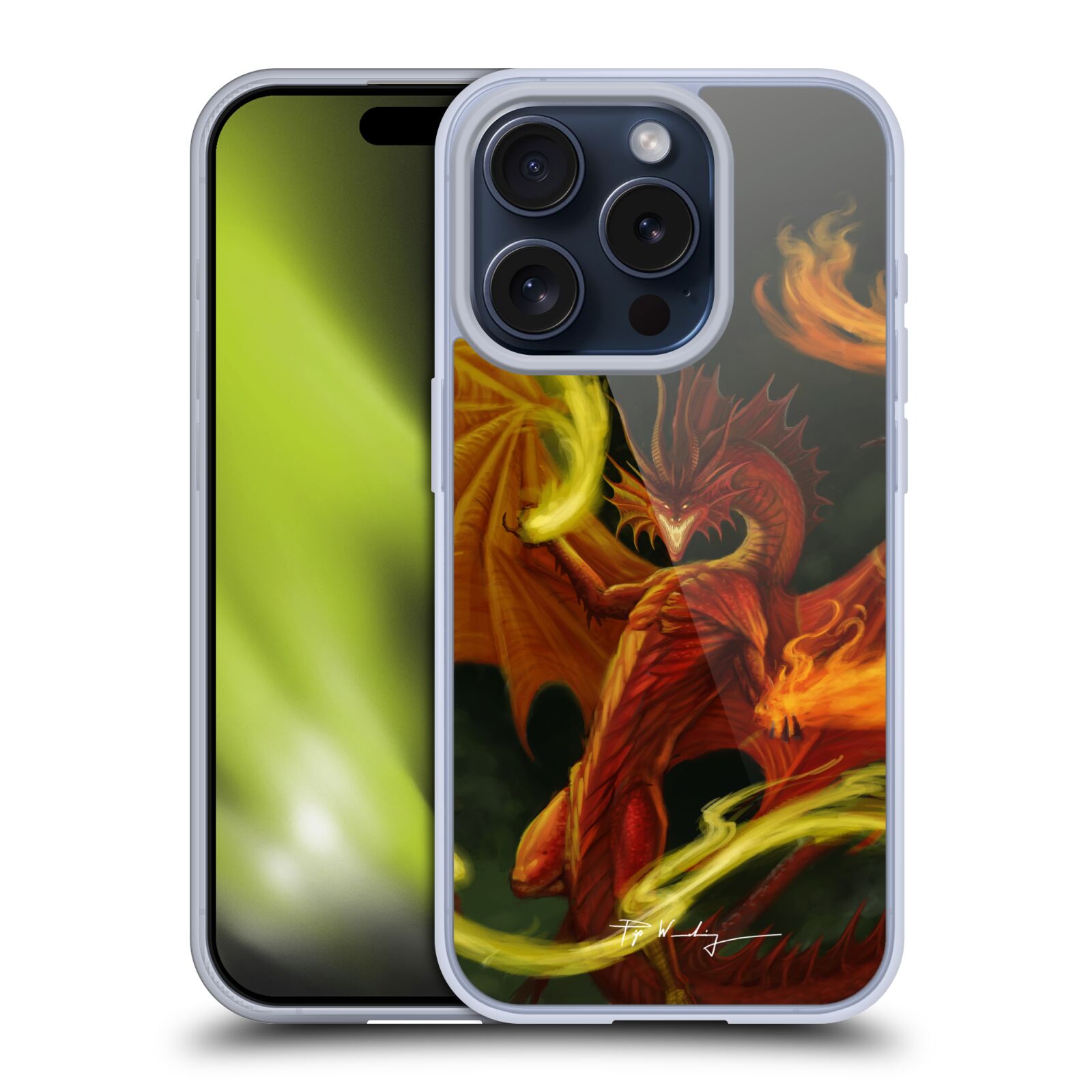 PIYA WANNACHAIWONG DRAGONS DE FEU ÉTUI COQUE EN GEL POUR APPLE iPHONE TÉLÉPHONES - Photo 12 sur 16