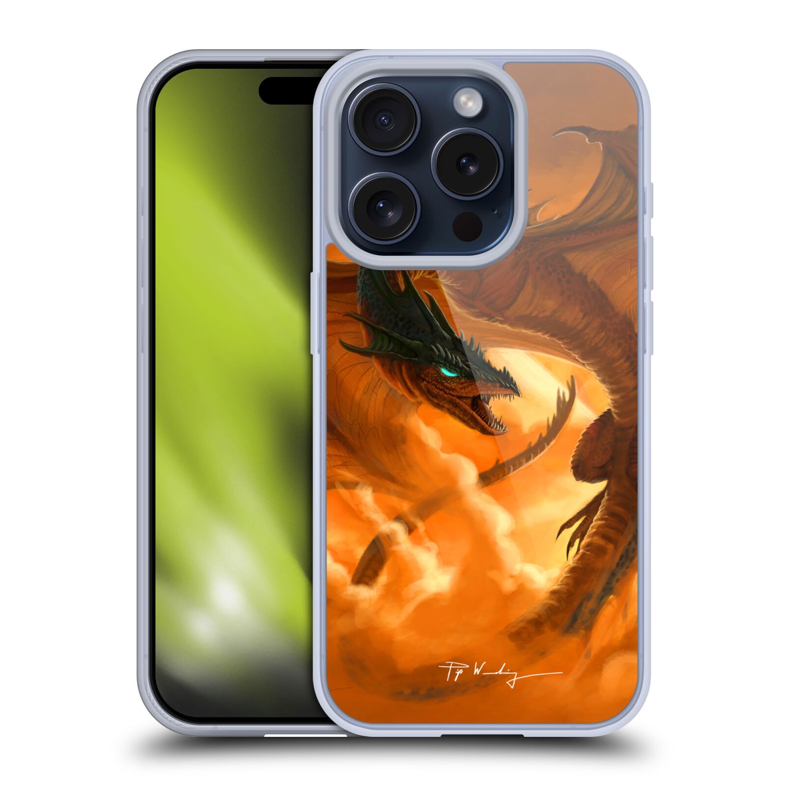 PIYA WANNACHAIWONG DRAGONS DE FEU ÉTUI COQUE EN GEL POUR APPLE iPHONE TÉLÉPHONES - Photo 11 sur 16