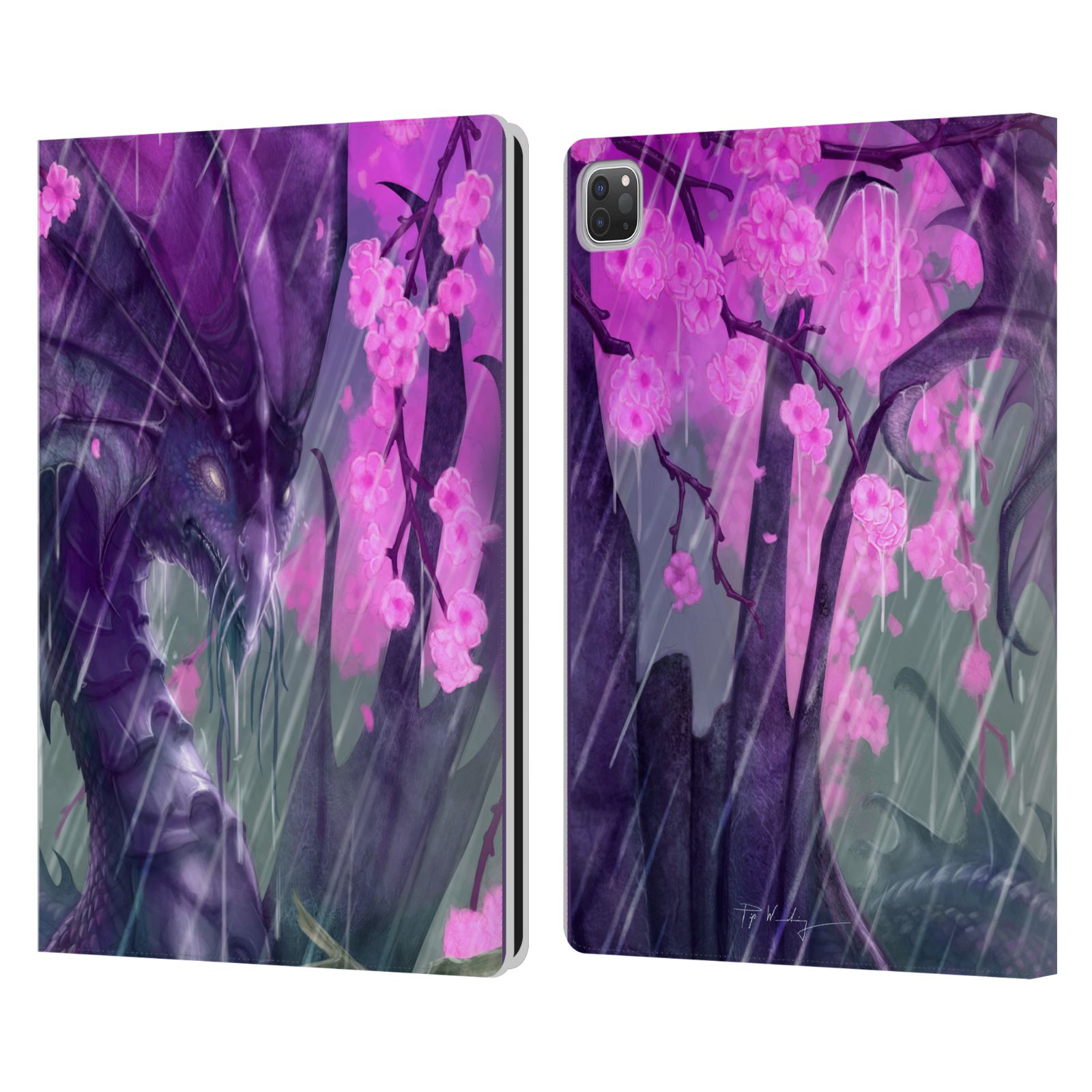 PIYA WANNACHAIWONG DRAGONS OF SEA AND STORMS LEATHER BOOK CASE FOR APPLE iPAD - Picture 9 of 11