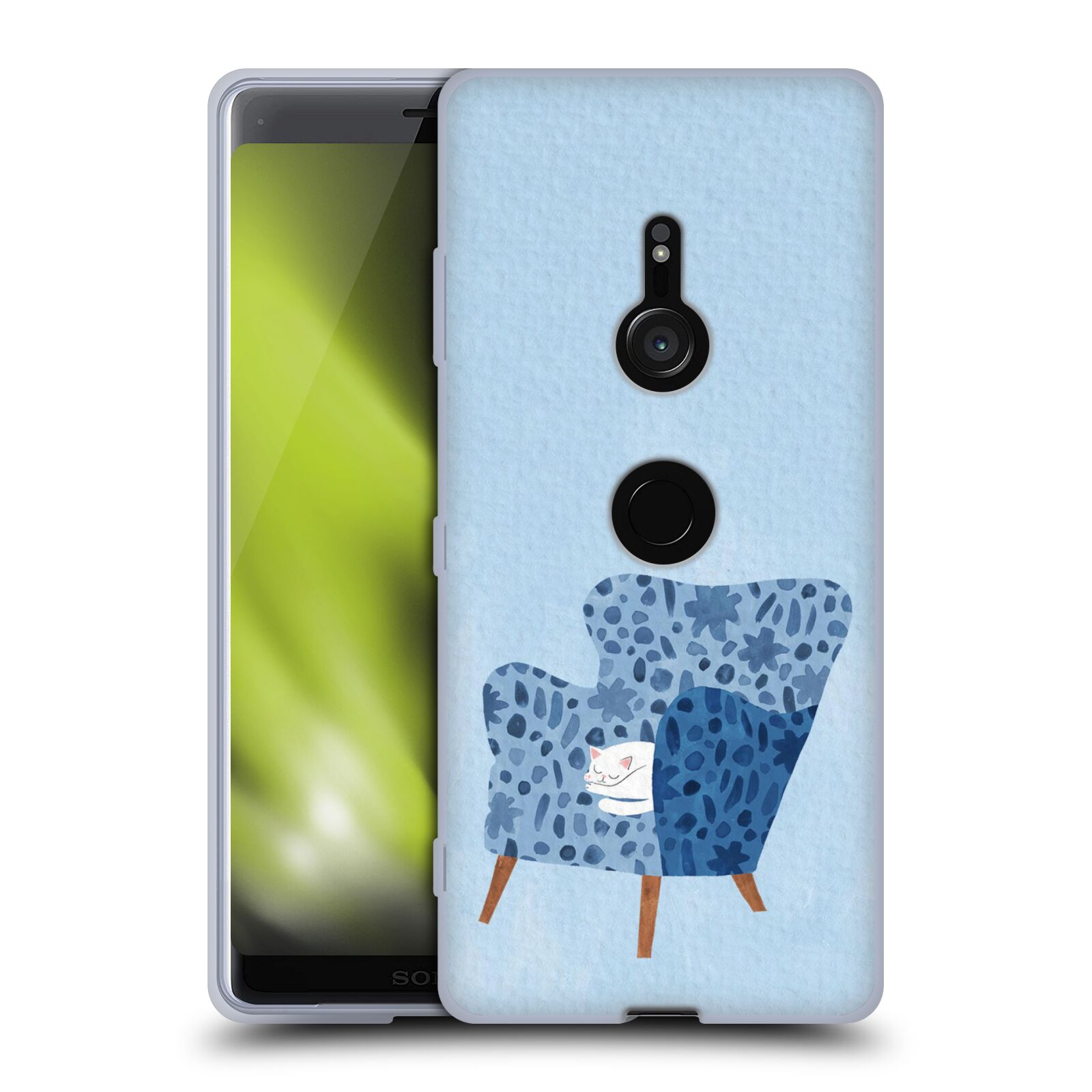 OFFICIAL PLANET CAT ARM CHAIR SOFT GEL CASE FOR SONY PHONES 1 - Picture 8 of 19