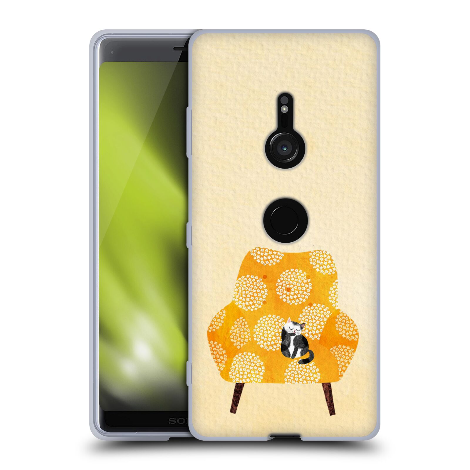 OFFICIAL PLANET CAT ARM CHAIR SOFT GEL CASE FOR SONY PHONES 1 - Picture 9 of 19