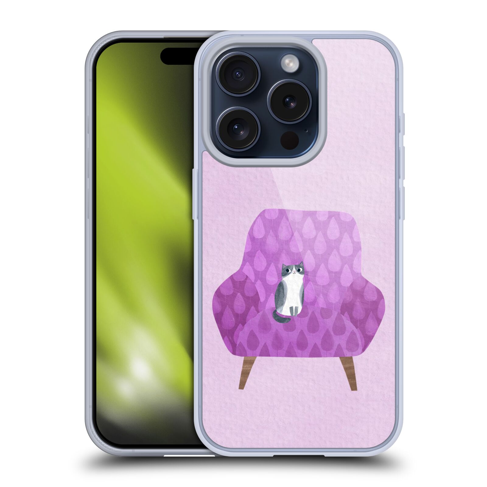 OFFICIAL PLANET CAT ARM CHAIR SOFT GEL CASE FOR APPLE iPHONE PHONES - Picture 9 of 15