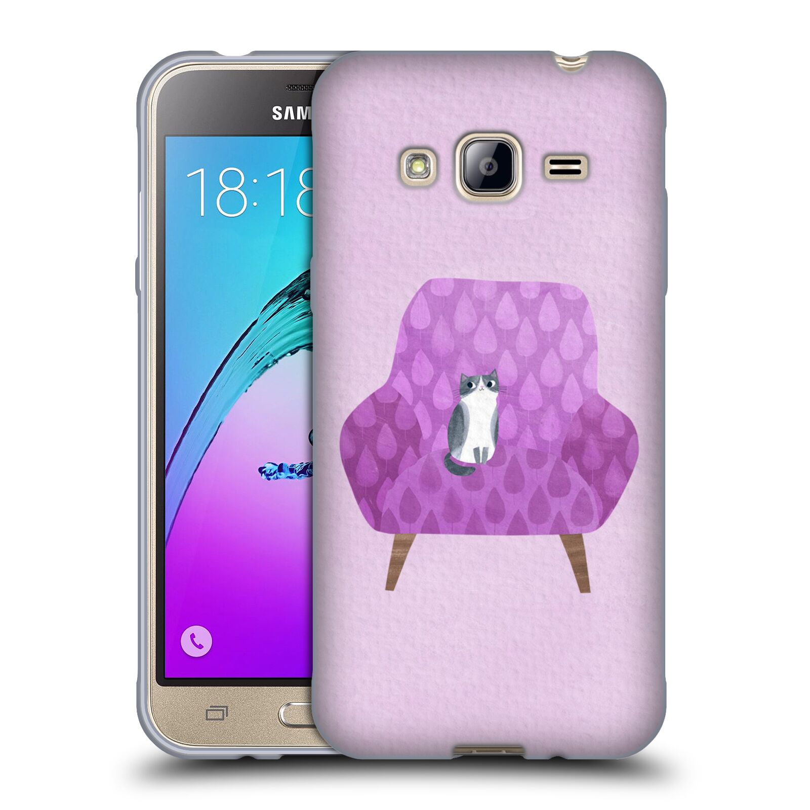 OFFICIAL PLANET CAT ARM CHAIR SOFT GEL CASE FOR SAMSUNG PHONES 3 - Picture 10 of 19