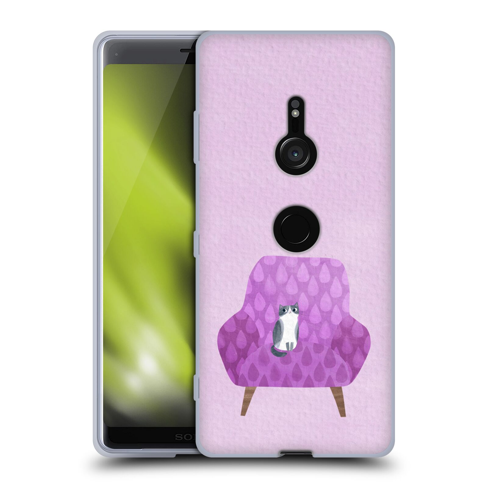 OFFICIAL PLANET CAT ARM CHAIR SOFT GEL CASE FOR SONY PHONES 1 - Picture 10 of 19