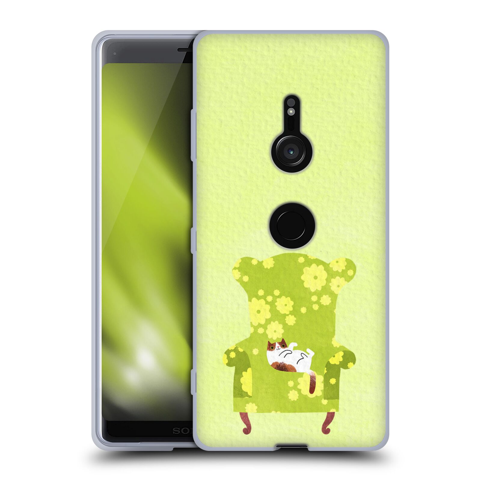 OFFICIAL PLANET CAT ARM CHAIR SOFT GEL CASE FOR SONY PHONES 1 - Picture 11 of 19