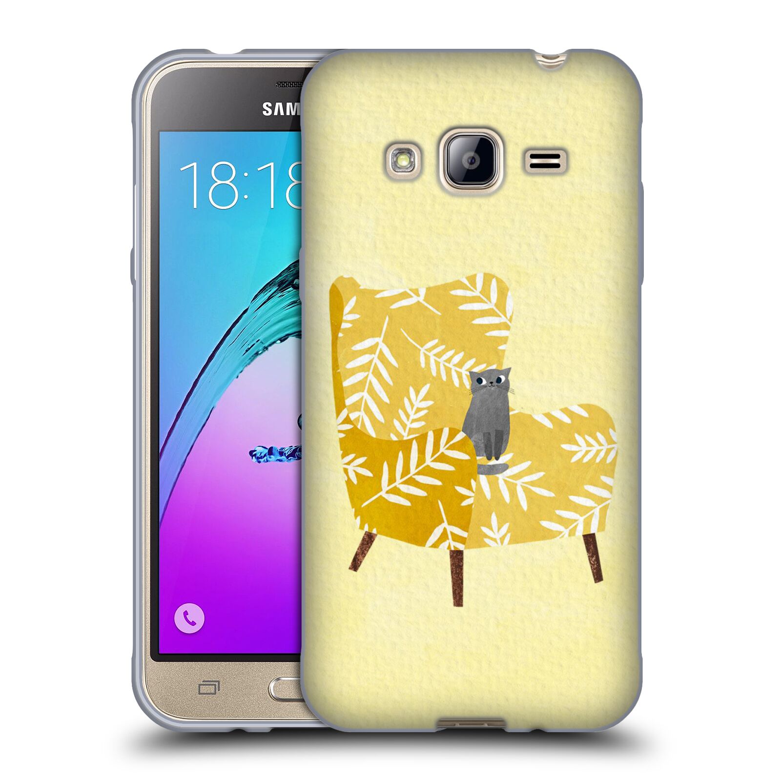 OFFICIAL PLANET CAT ARM CHAIR SOFT GEL CASE FOR SAMSUNG PHONES 3 - Picture 12 of 19