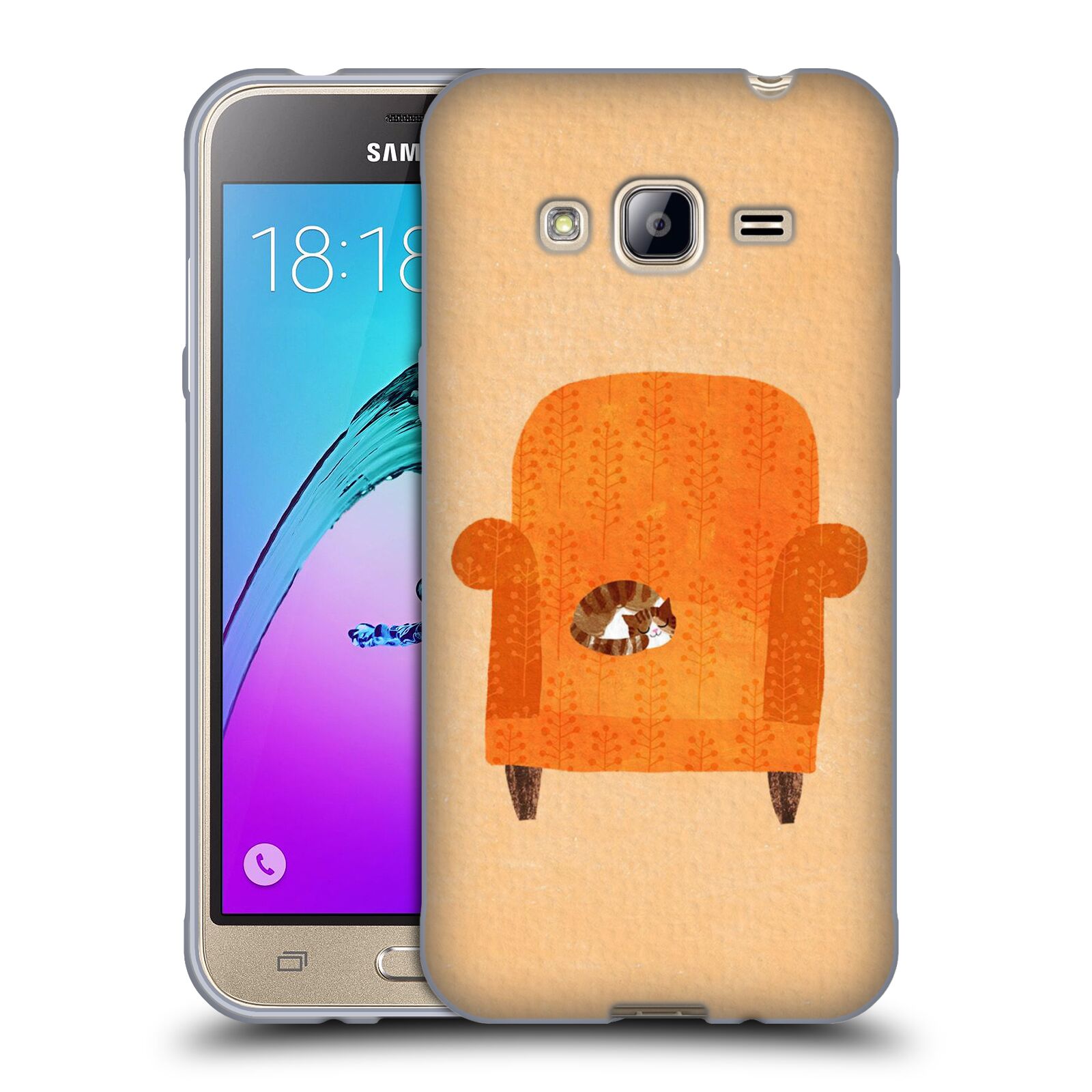 OFFICIAL PLANET CAT ARM CHAIR SOFT GEL CASE FOR SAMSUNG PHONES 3 - Picture 13 of 19