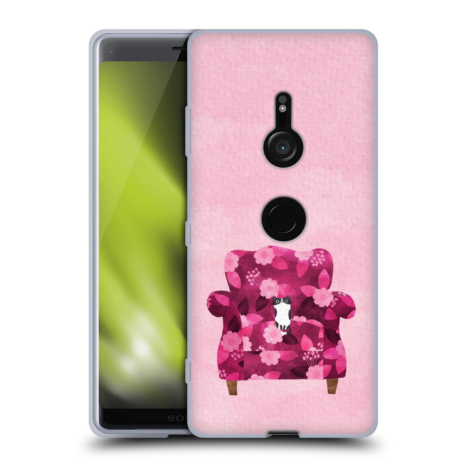 OFFICIAL PLANET CAT ARM CHAIR SOFT GEL CASE FOR SONY PHONES 1 - Picture 15 of 19
