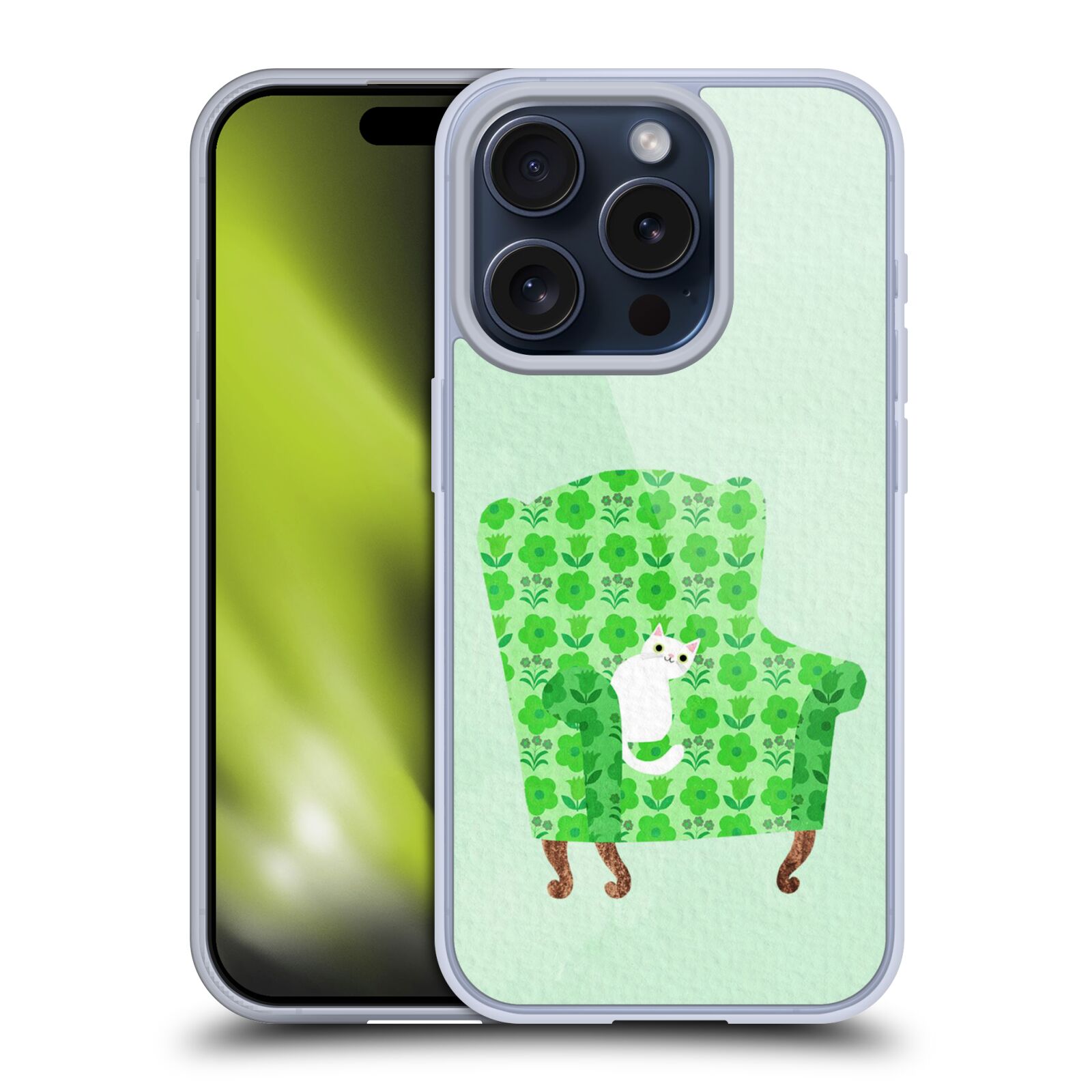 OFFICIAL PLANET CAT ARM CHAIR SOFT GEL CASE FOR APPLE iPHONE PHONES - Picture 14 of 15