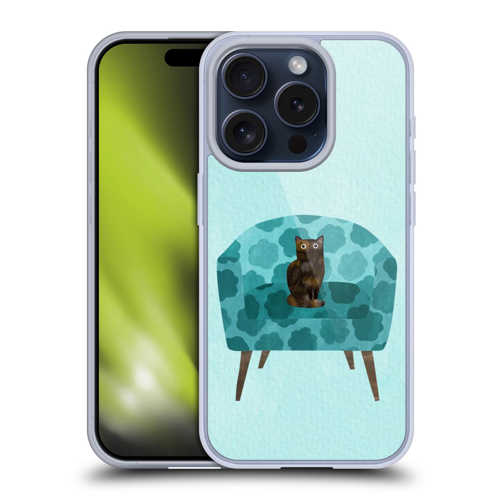OFFICIAL PLANET CAT ARM CHAIR SOFT GEL CASE FOR APPLE iPHONE PHONES - Picture 15 of 15