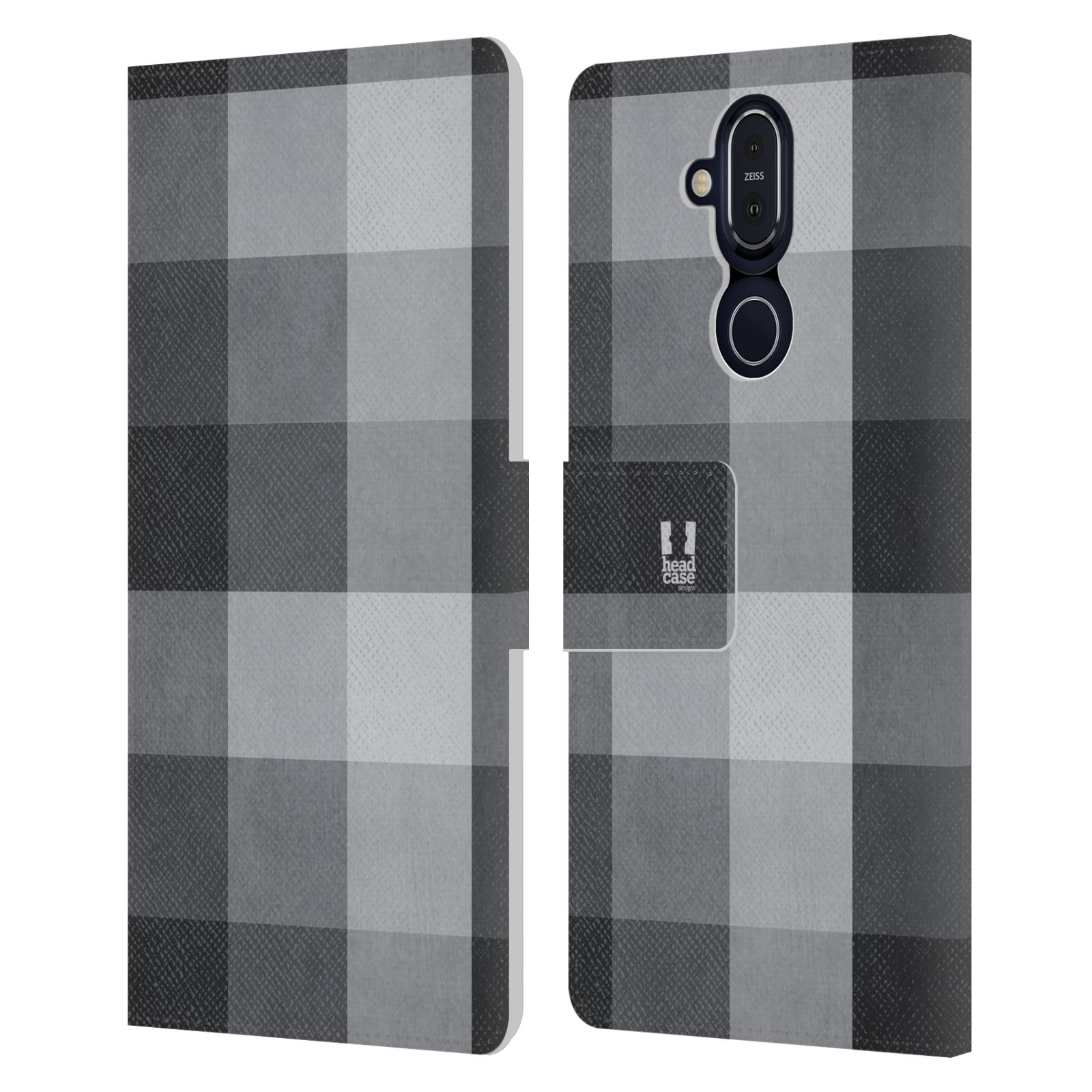 HEAD CASE DESIGNS PLAID - PATTERN COLLECTION LEATHER BOOK CASE FOR NOKIA PHONES - Picture 7 of 18