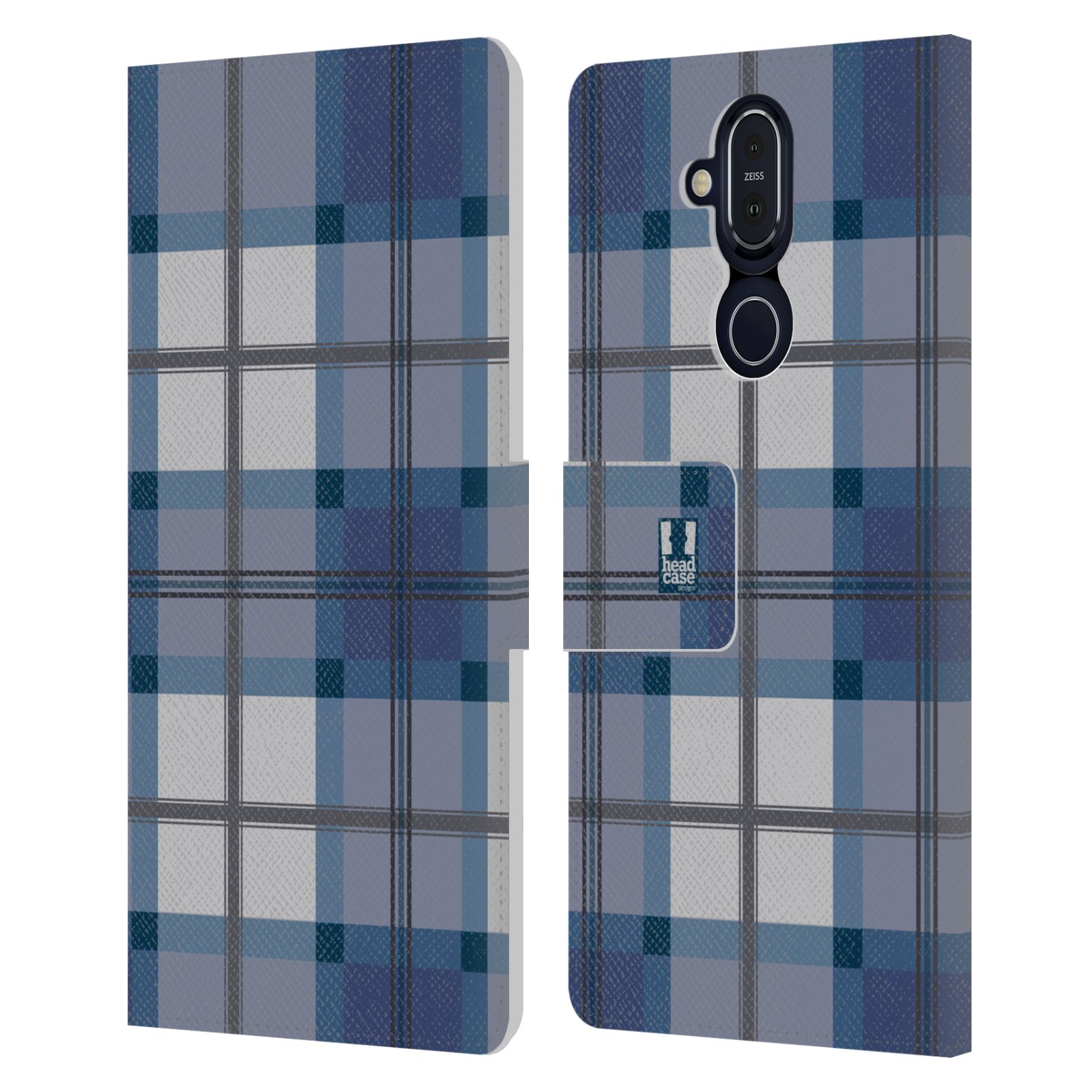 HEAD CASE DESIGNS PLAID - PATTERN COLLECTION LEATHER BOOK CASE FOR NOKIA PHONES - Picture 8 of 18