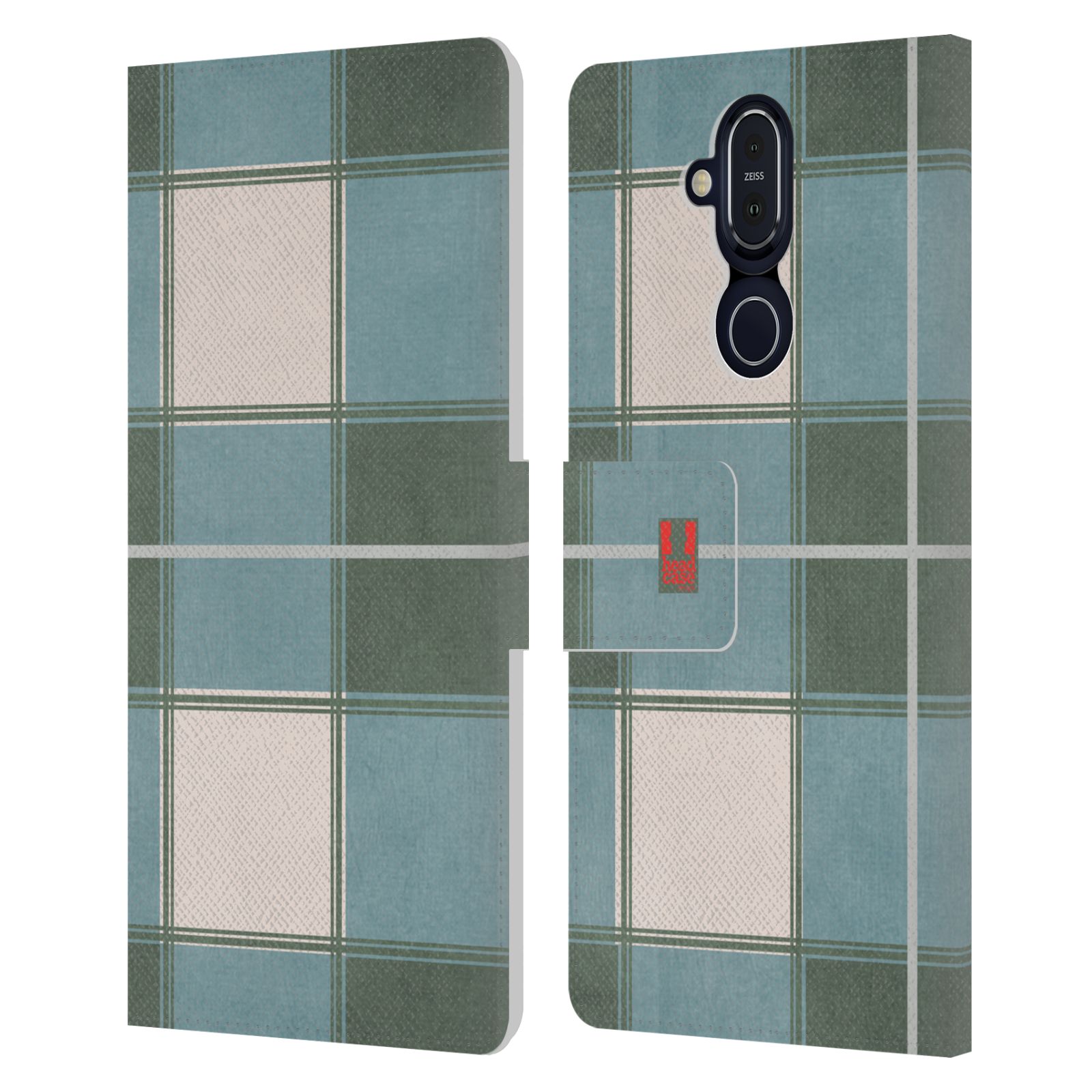 HEAD CASE DESIGNS PLAID - PATTERN COLLECTION LEATHER BOOK CASE FOR NOKIA PHONES - Picture 10 of 18
