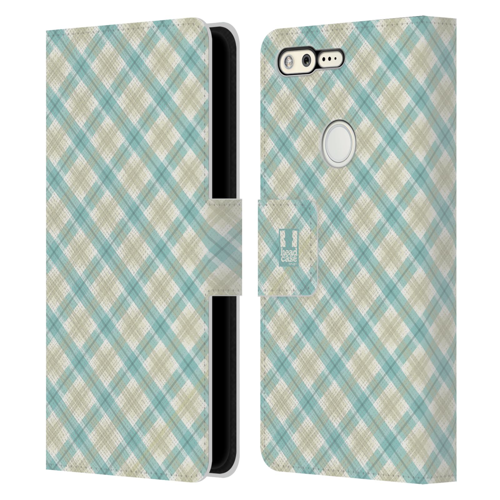 HEAD CASE DESIGNS PLAID - PATTERN COLLECTION LEATHER BOOK CASE FOR GOOGLE PHONES - Picture 12 of 18