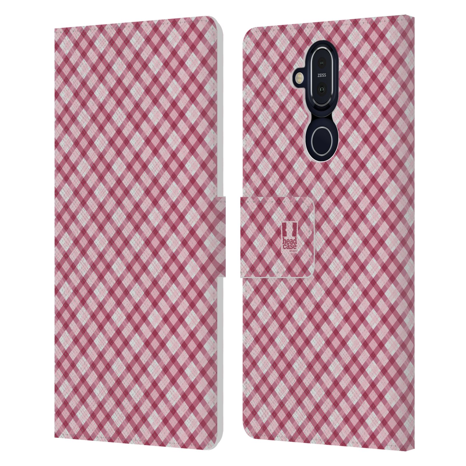 HEAD CASE DESIGNS PLAID - PATTERN COLLECTION LEATHER BOOK CASE FOR NOKIA PHONES - Picture 13 of 18
