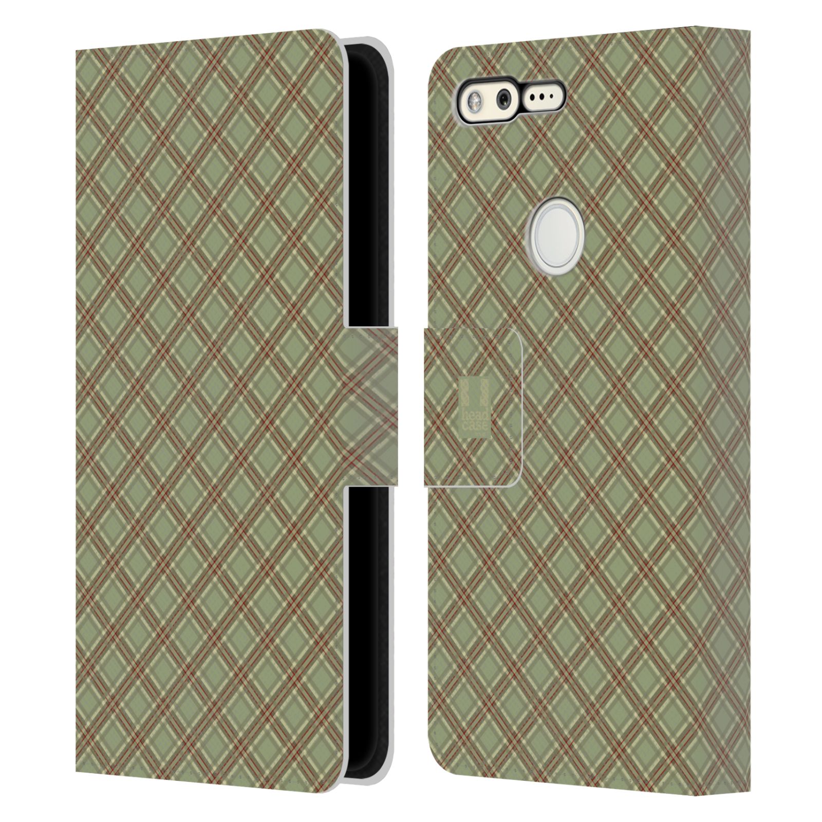 HEAD CASE DESIGNS PLAID - PATTERN COLLECTION LEATHER BOOK CASE FOR GOOGLE PHONES - Picture 14 of 18