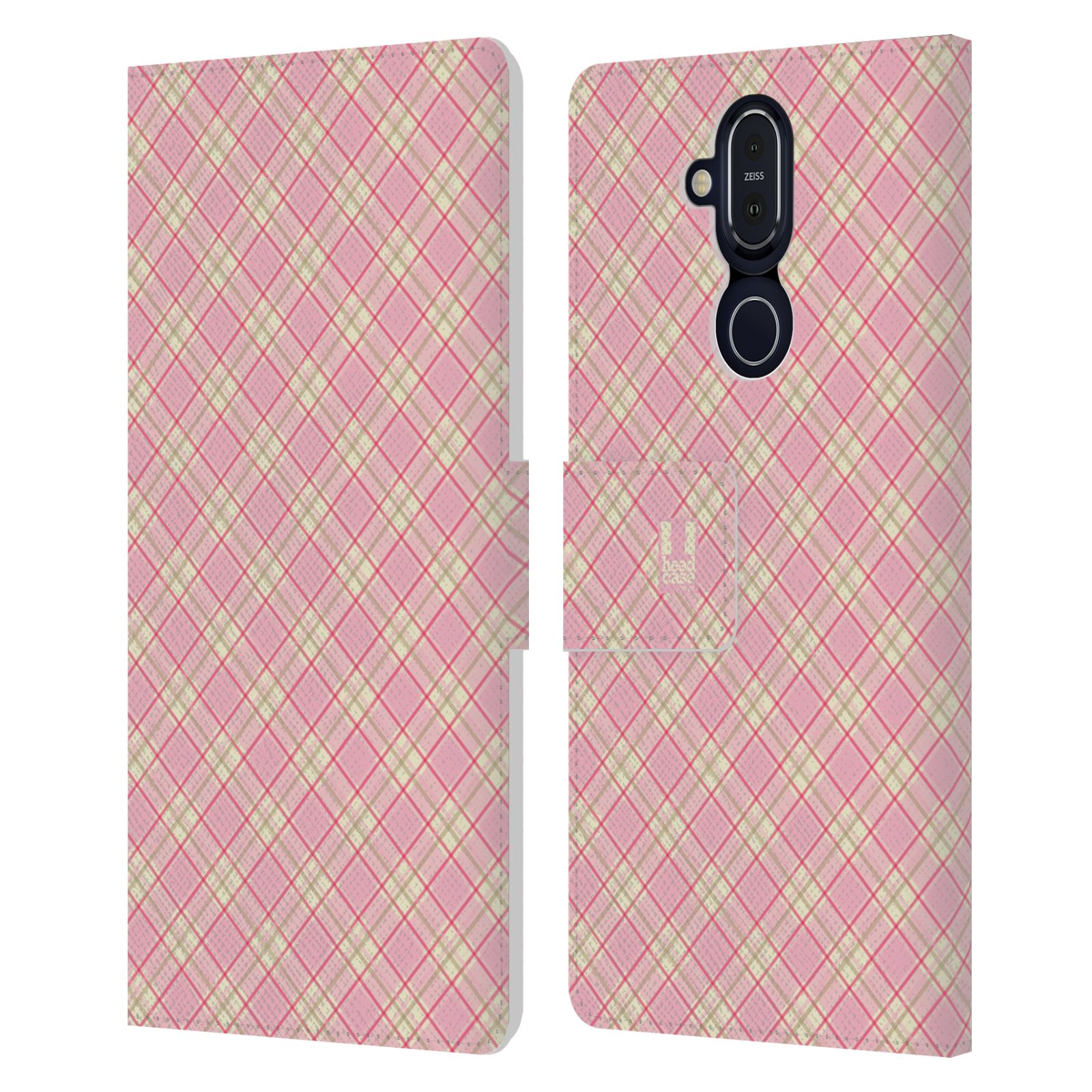 HEAD CASE DESIGNS PLAID - PATTERN COLLECTION LEATHER BOOK CASE FOR NOKIA PHONES - Picture 15 of 18