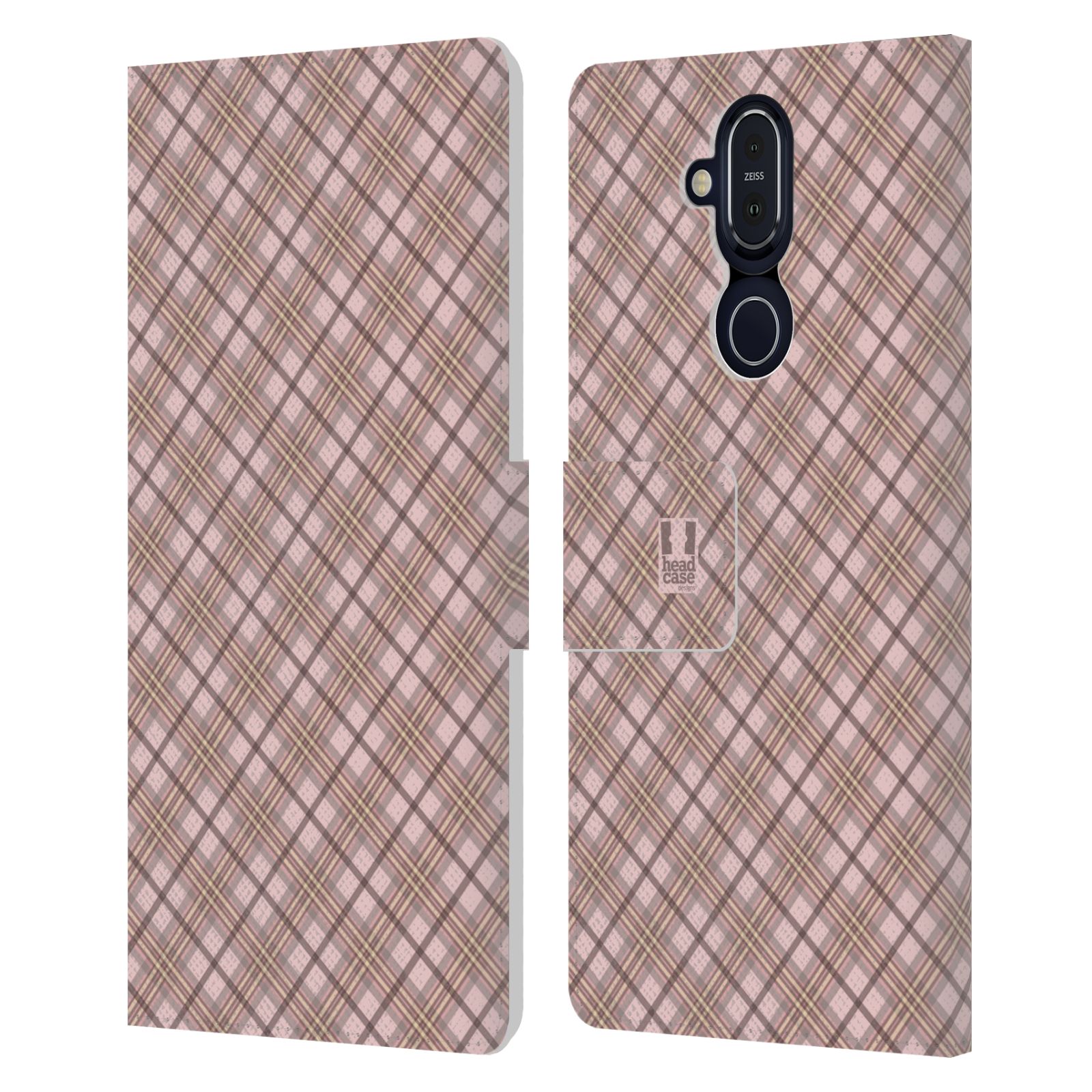 HEAD CASE DESIGNS PLAID - PATTERN COLLECTION LEATHER BOOK CASE FOR NOKIA PHONES - Picture 16 of 18