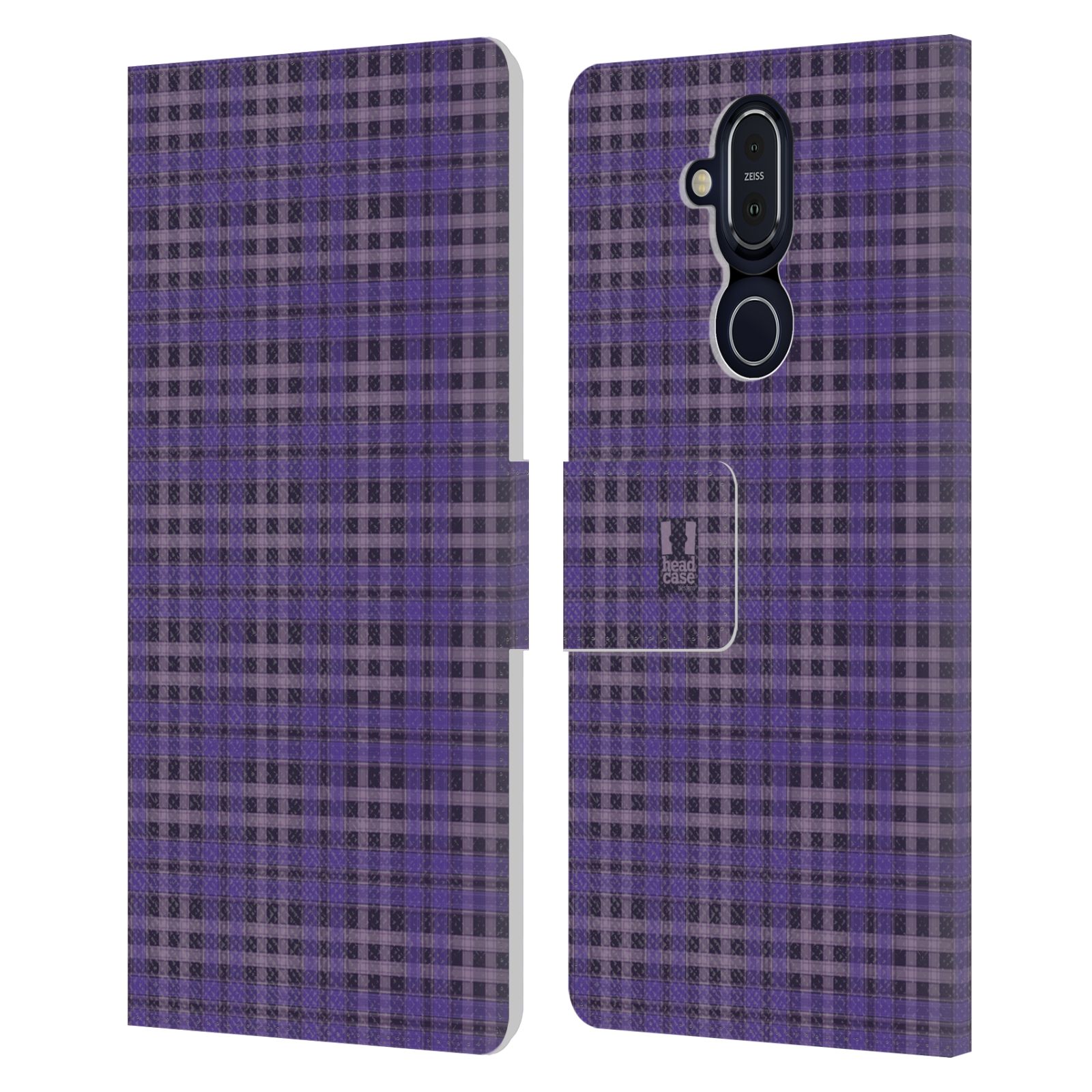 HEAD CASE DESIGNS PLAID - PATTERN COLLECTION LEATHER BOOK CASE FOR NOKIA PHONES - Picture 17 of 18