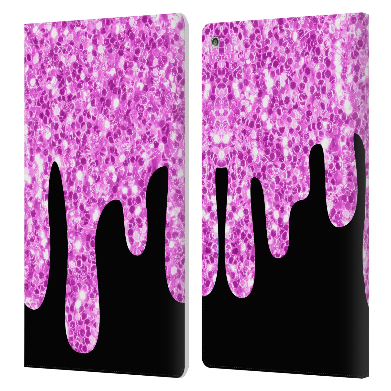 OFFICIAL PLDESIGN DRIPPING SPARKLES LEATHER BOOK WALLET CASE FOR AMAZON FIRE - Picture 10 of 14