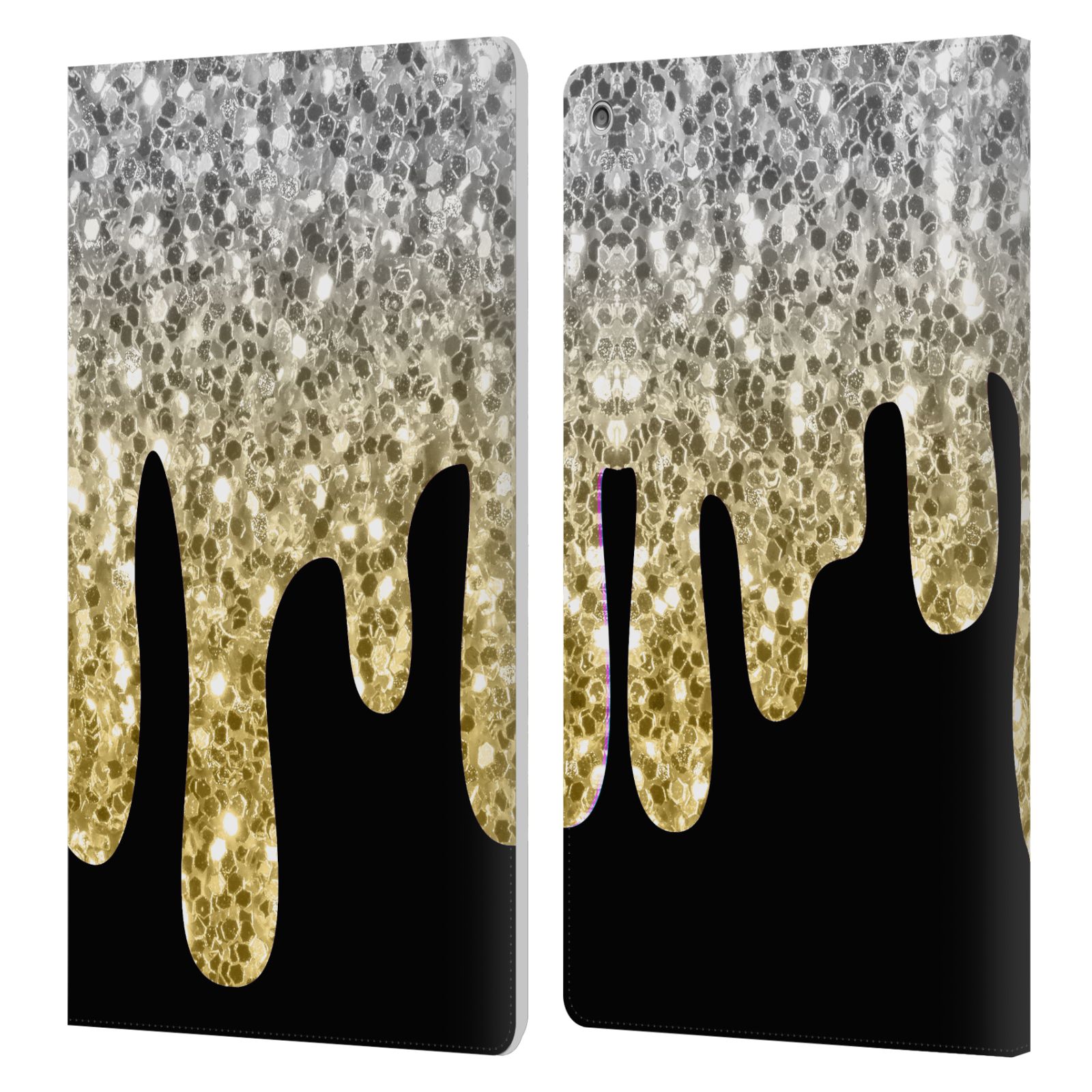 OFFICIAL PLDESIGN DRIPPING SPARKLES LEATHER BOOK WALLET CASE FOR AMAZON FIRE - Picture 13 of 14