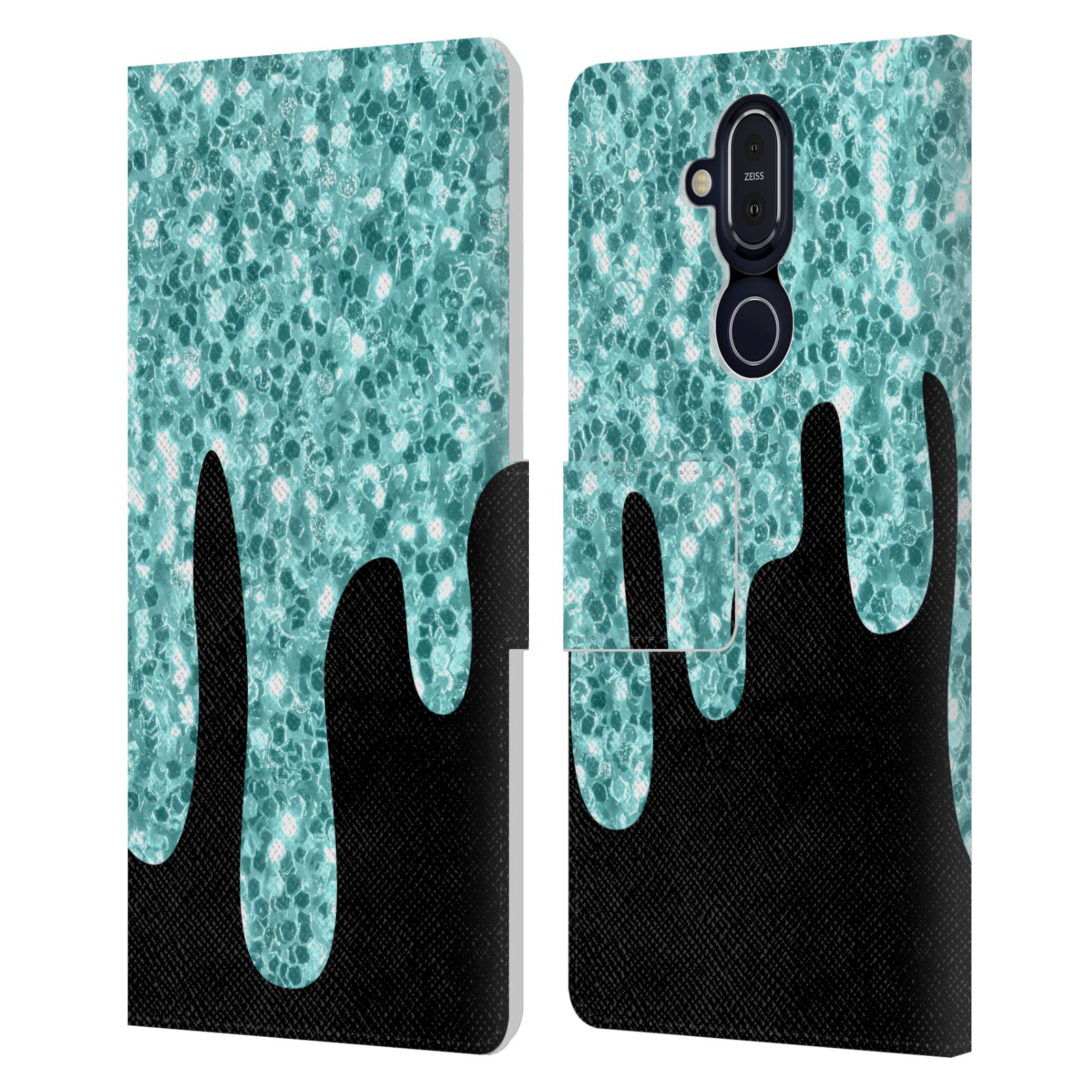 OFFICIAL PLDESIGN DRIPPING SPARKLES LEATHER BOOK WALLET CASE FOR NOKIA PHONES - Picture 14 of 14