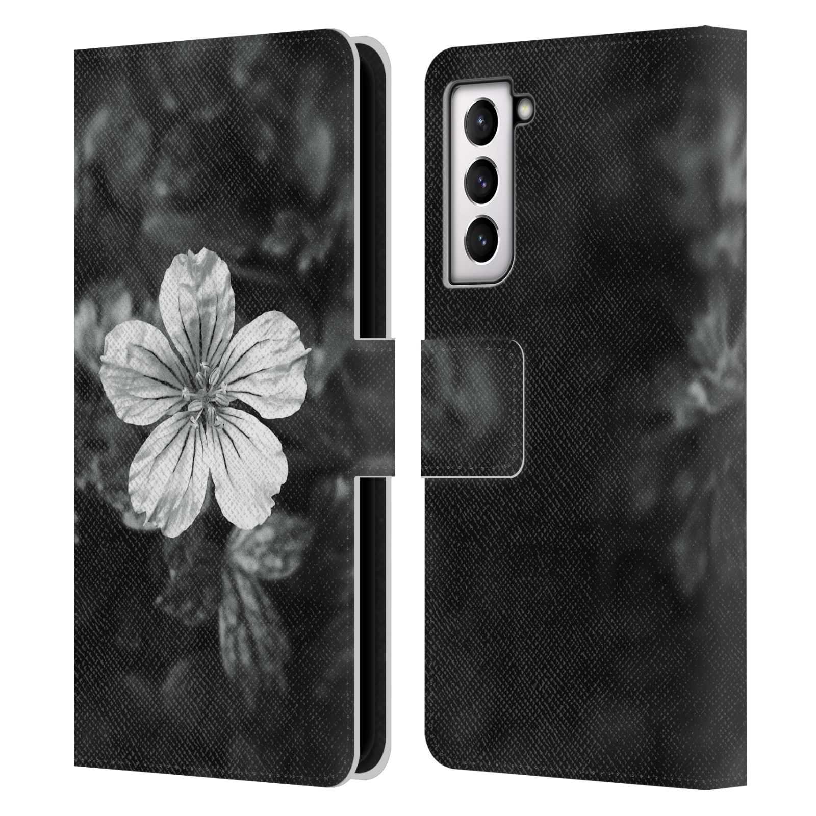 PLDESIGN FLOWERS AND LEAVES LEATHER BOOK WALLET CASE COVER FOR SAMSUNG PHONES 4 - Picture 8 of 20