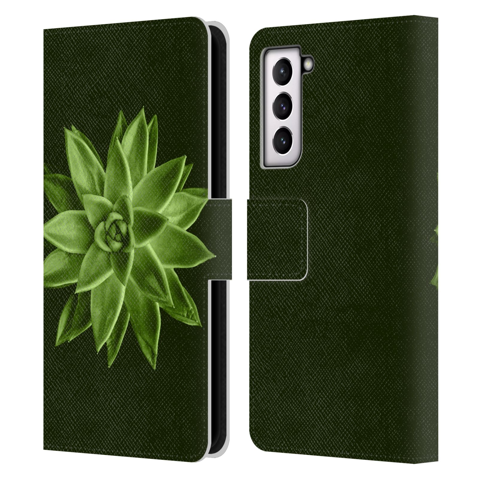PLDESIGN FLOWERS AND LEAVES LEATHER BOOK WALLET CASE COVER FOR SAMSUNG PHONES 4 - Picture 11 of 20