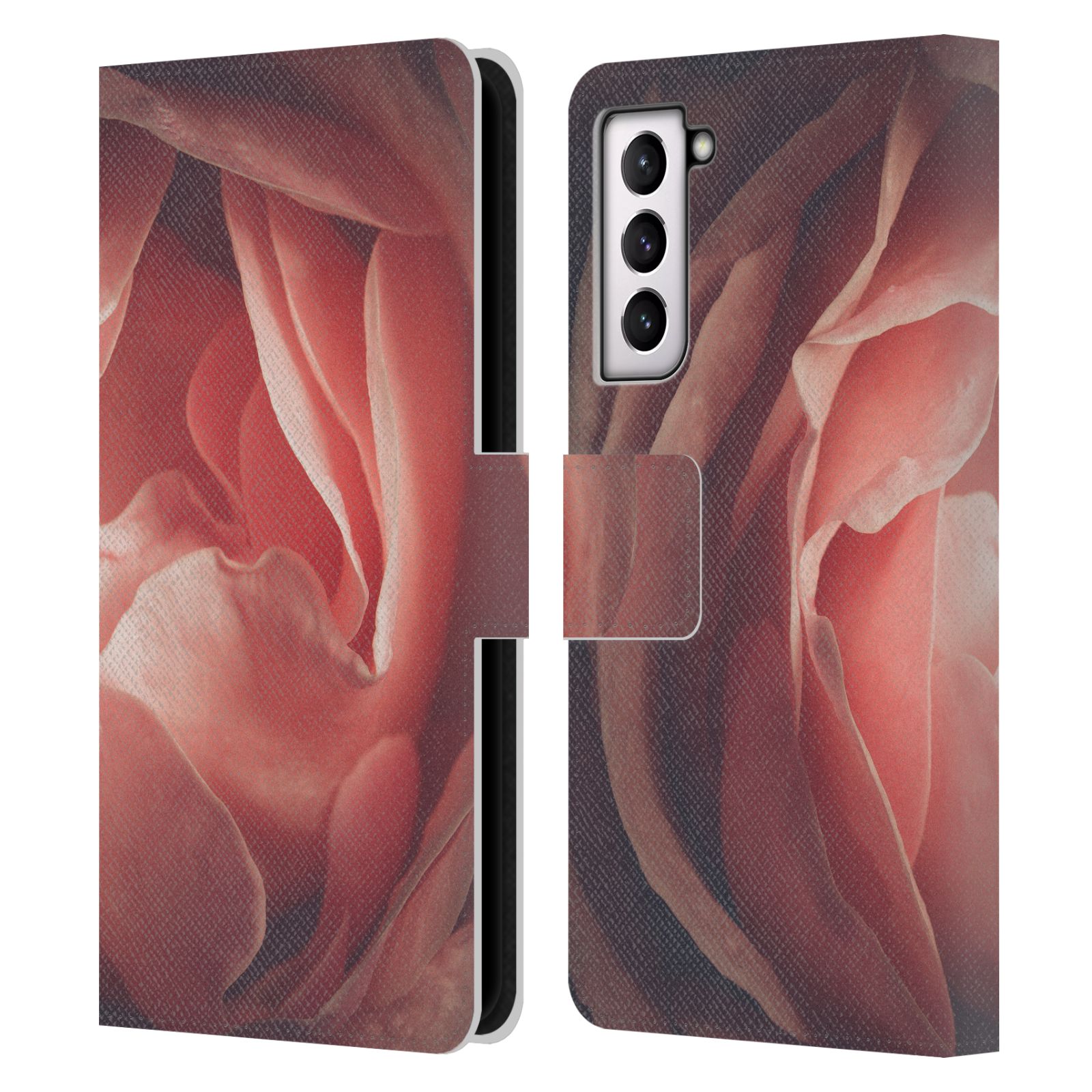 PLDESIGN FLOWERS AND LEAVES LEATHER BOOK WALLET CASE COVER FOR SAMSUNG PHONES 4 - Picture 18 of 20