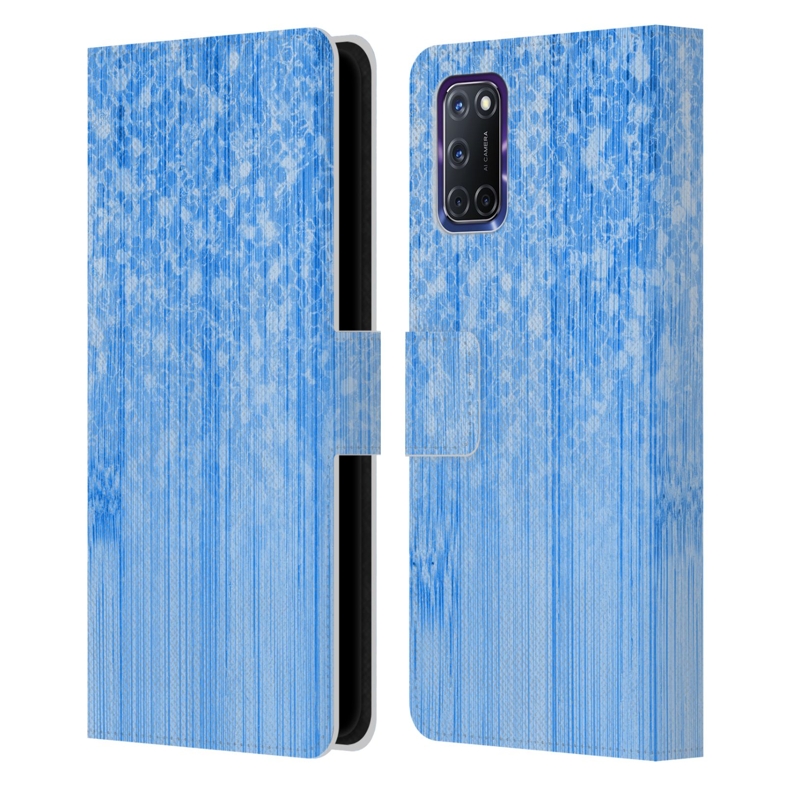 OFFICIAL PLDESIGN SPARKLY BAMBOO LEATHER BOOK WALLET CASE COVER FOR OPPO PHONES