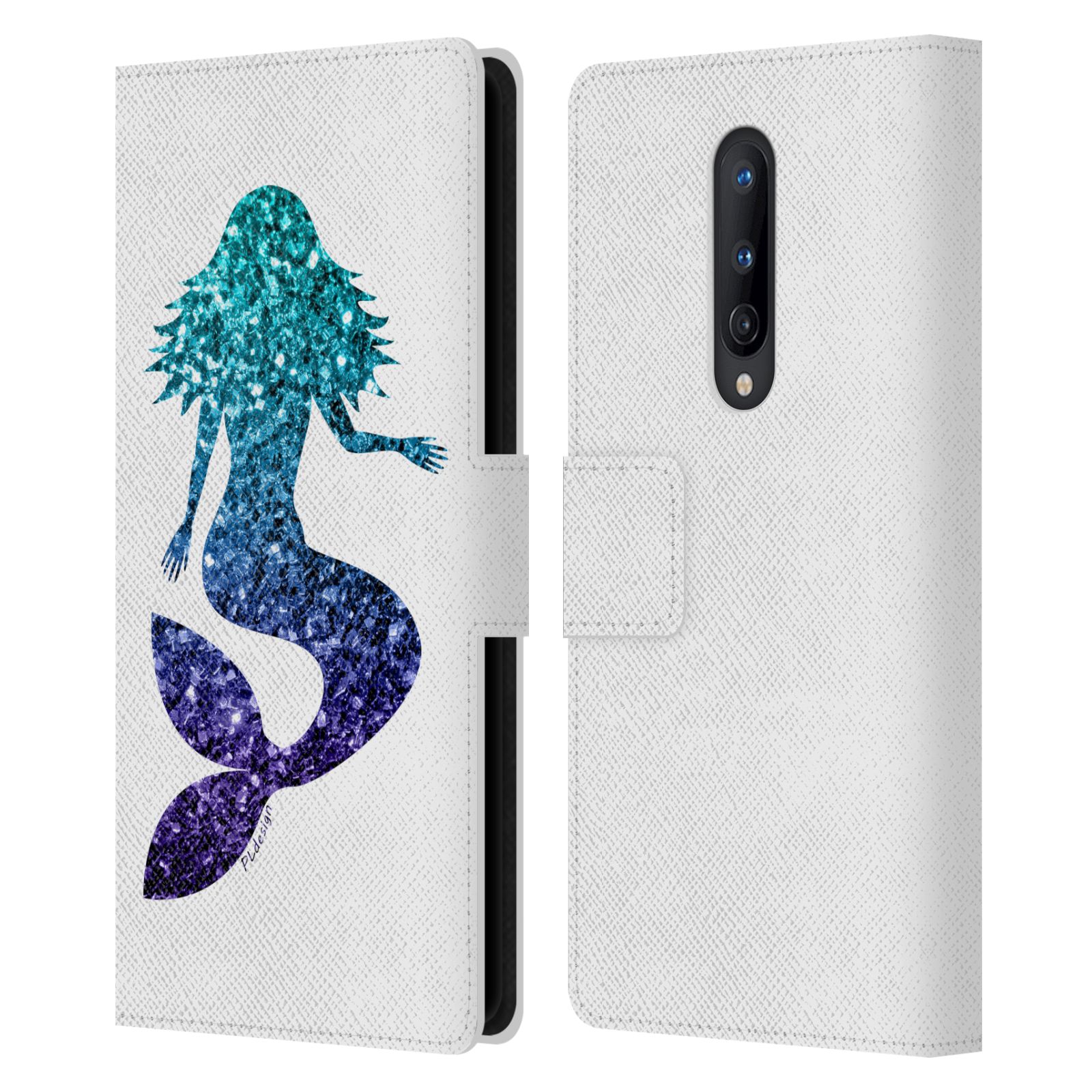 OFFICIAL PLDESIGN SPARKLY MERMAID LEATHER BOOK WALLET CASE FOR ONEPLUS PHONES - Picture 7 of 11