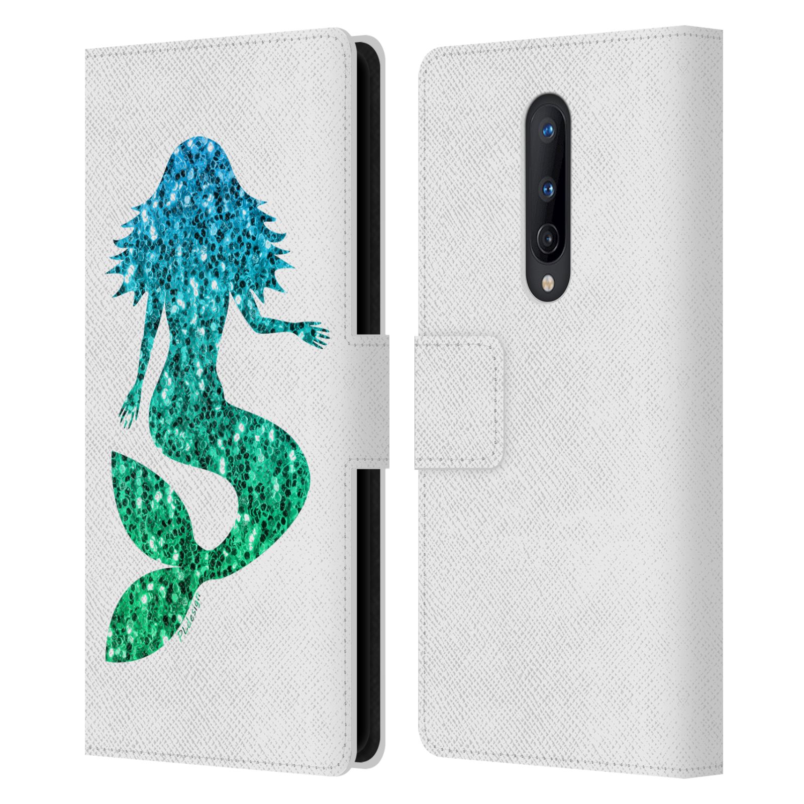 OFFICIAL PLDESIGN SPARKLY MERMAID LEATHER BOOK WALLET CASE FOR ONEPLUS PHONES - Picture 8 of 11
