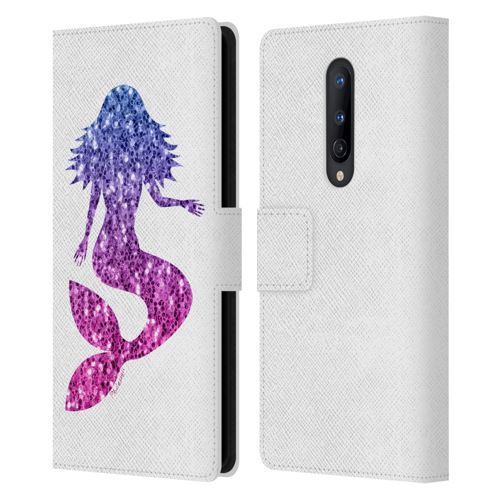 OFFICIAL PLDESIGN SPARKLY MERMAID LEATHER BOOK WALLET CASE FOR ONEPLUS PHONES - Picture 9 of 11