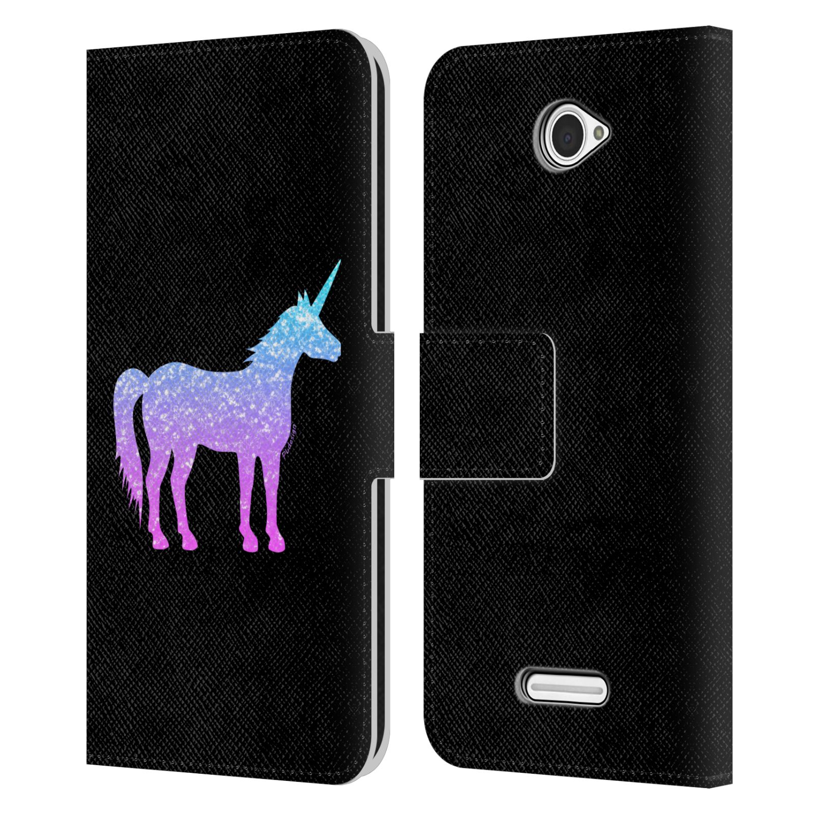 OFFICIAL PLDESIGN SPARKLY UNICORN LEATHER BOOK WALLET CASE FOR SONY PHONES 2 - Picture 6 of 10